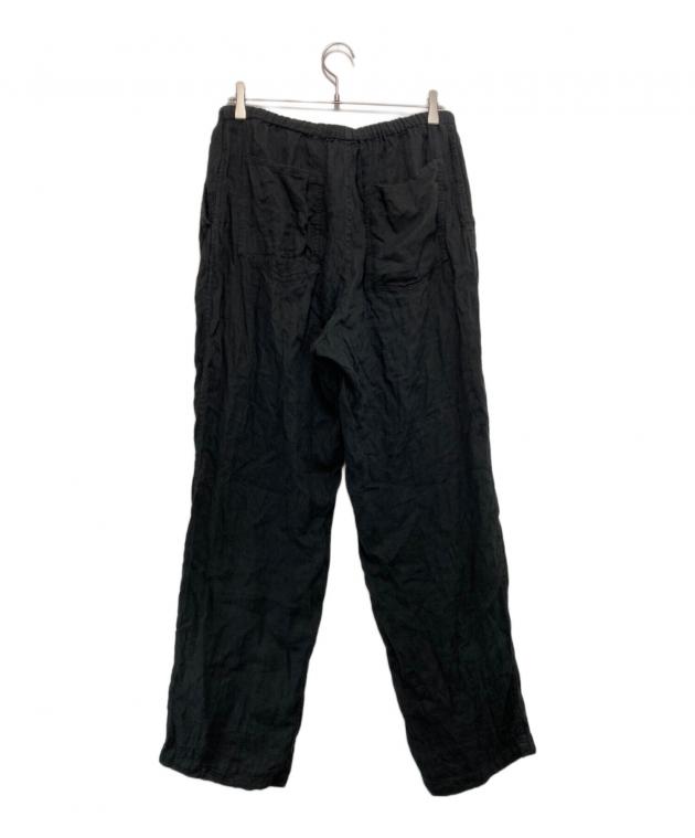 COMOLI コモリ 22SS V01-03018 リネン ダブル クロスド ロースト リング パンツ ホワイト系 1 COMOLI(コモリ) ⁄ ボトム⁄3⁄リネン⁄BLK⁄V01-03018⁄22SSモデル⁄リネンW