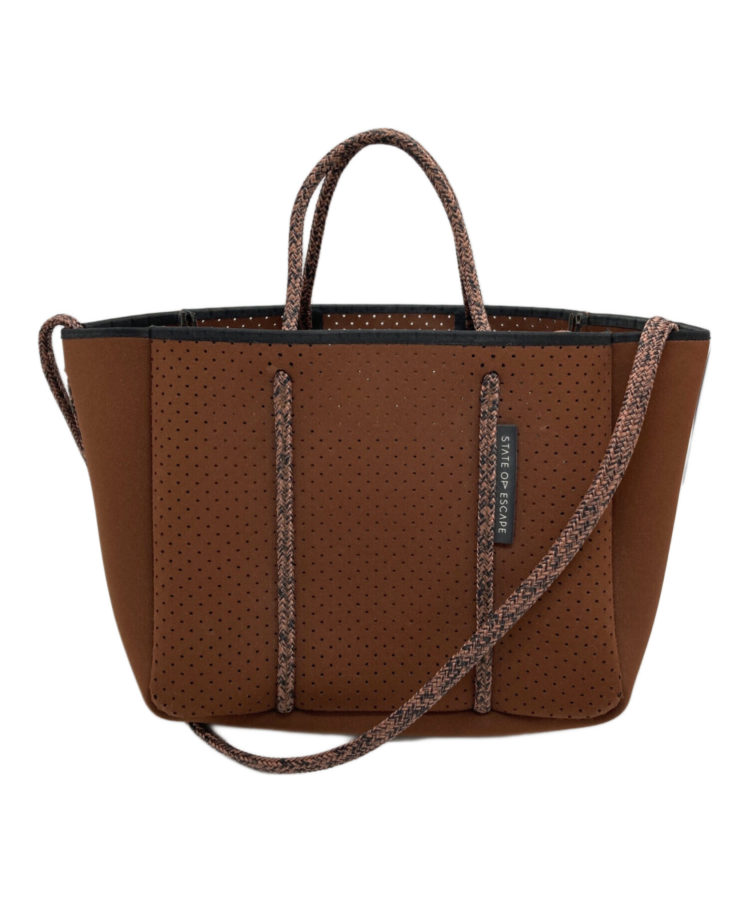 STATE OF ESCAPE ダークブラウン バッグ STATE OF ESCAPE ブラウンショルダーバッグ