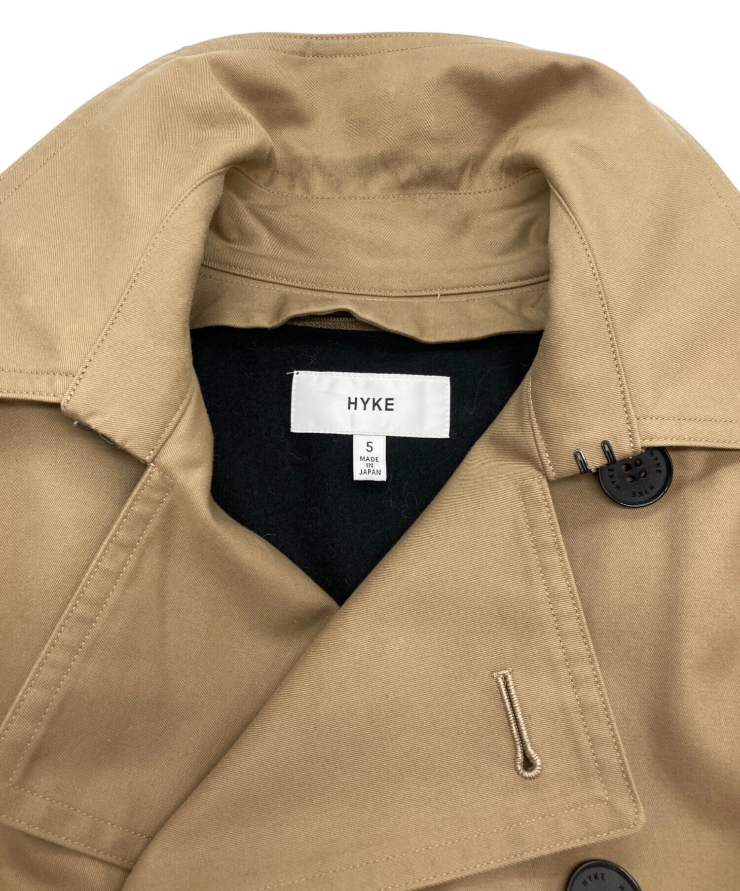 中古・古着通販】HYKE (ハイク) TRENCH COAT/REGULAR FIT ベージュ 