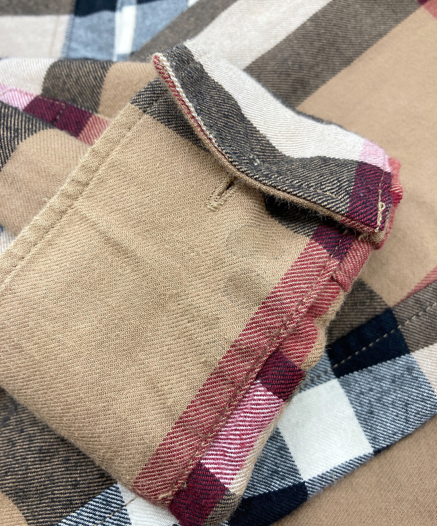 中古・古着通販】BURBERRY (バーバリー) ノバチェックシャツ ブラウン