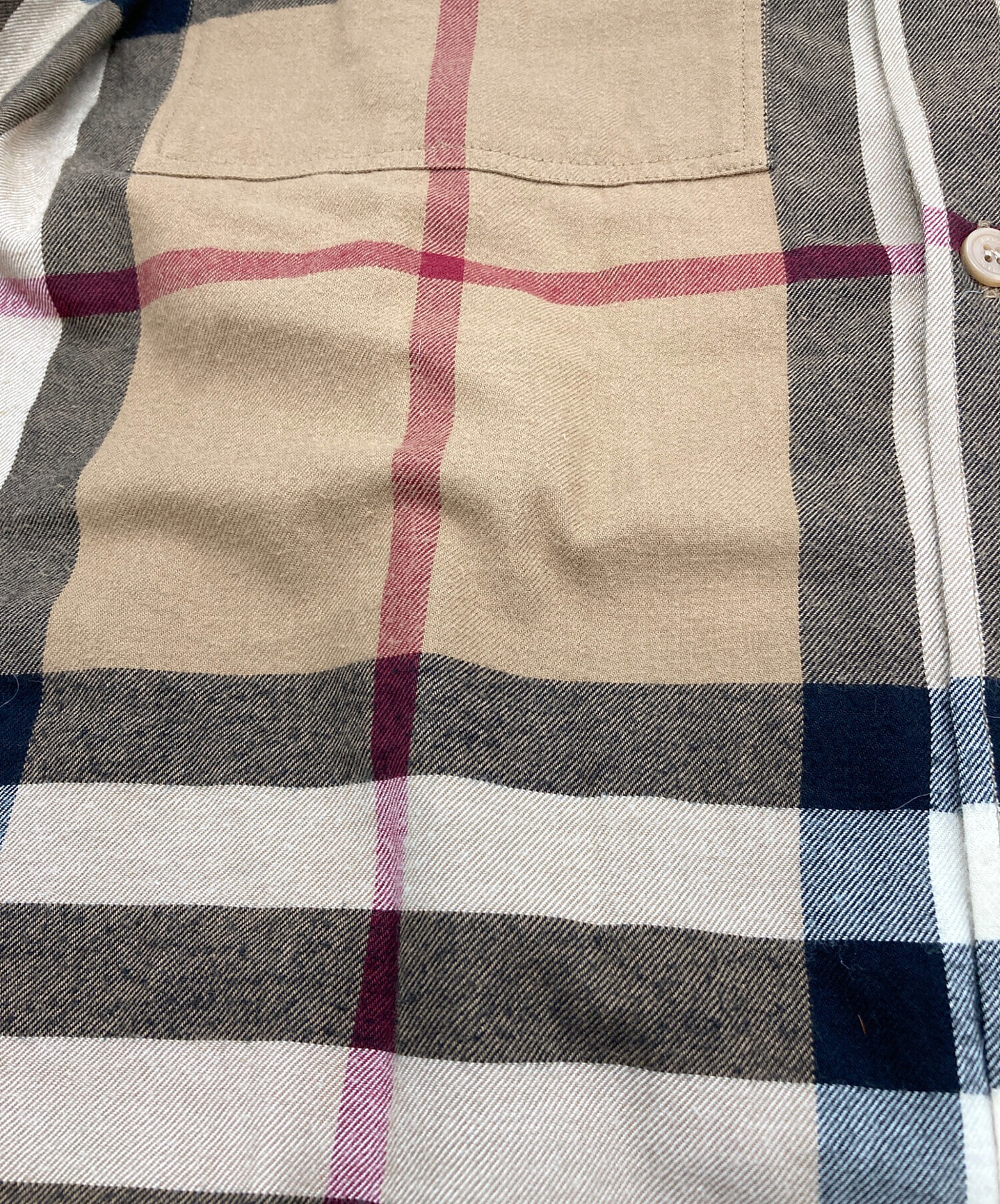 中古・古着通販】BURBERRY (バーバリー) ノバチェックシャツ ブラウン