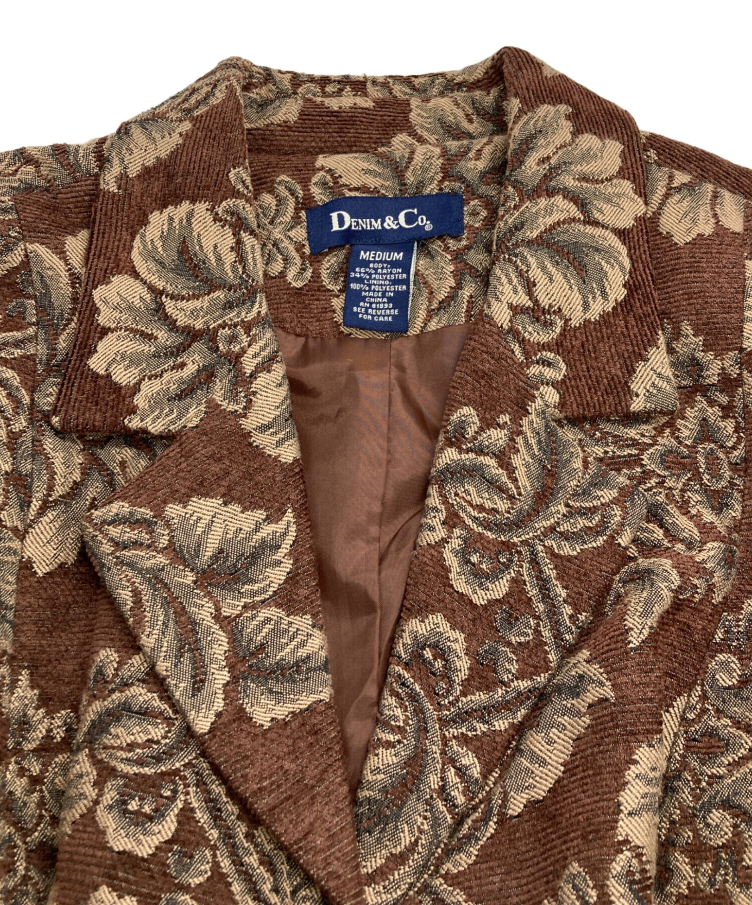 中古・古着通販】Denim&co (デニムアンドコー) ジャガードジャケット 
