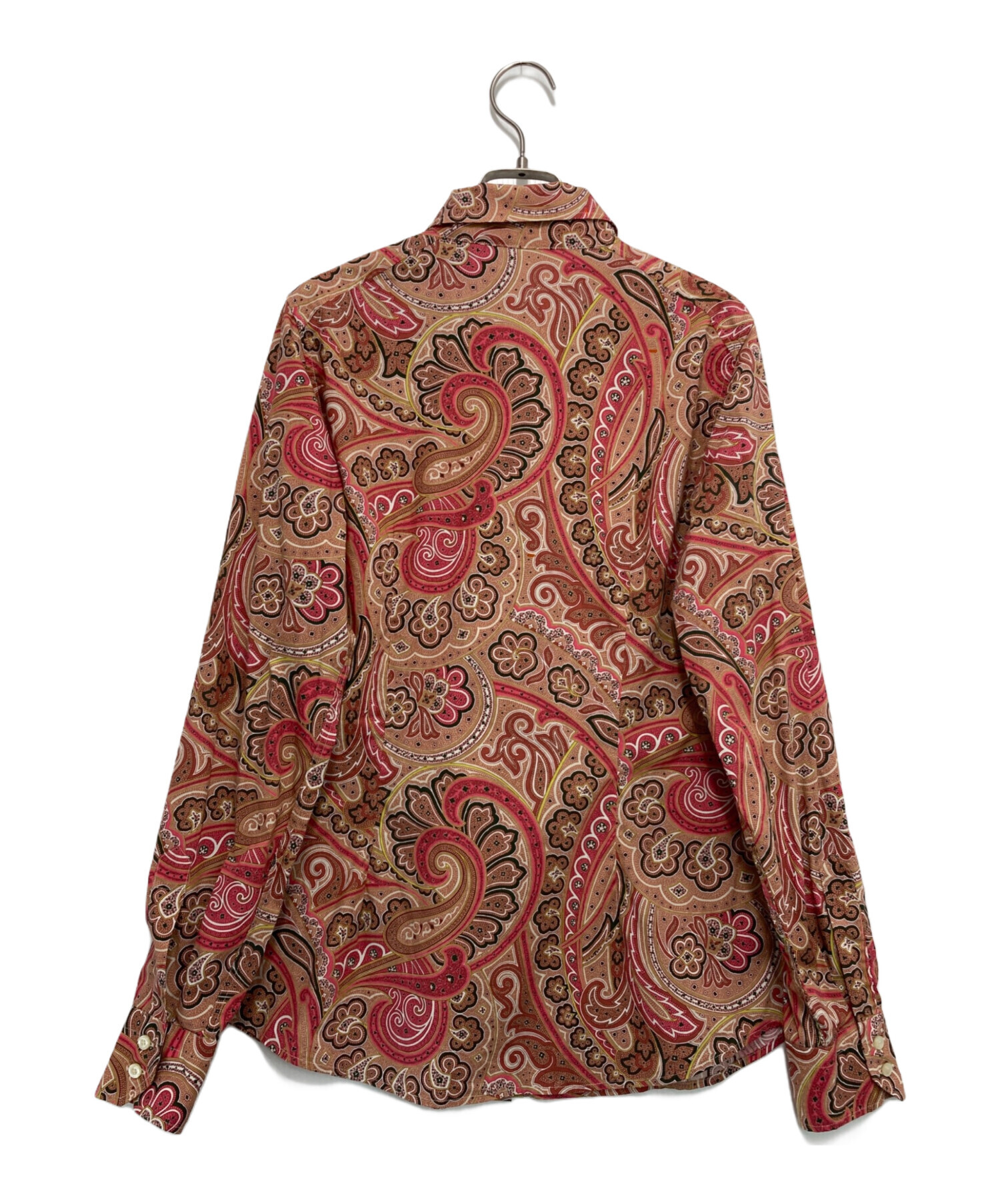 中古・古着通販】ETRO (エトロ) ペイズリー柄シャツ レッド サイズ:44