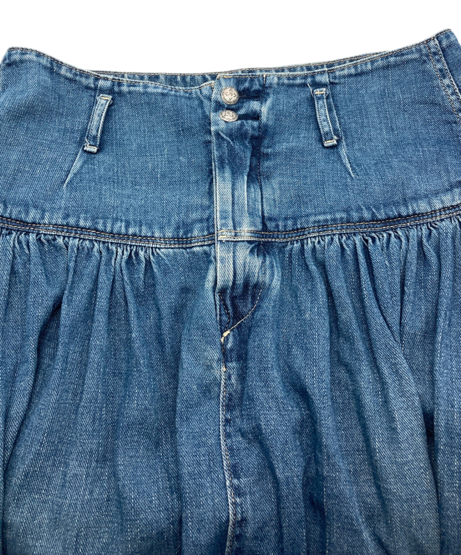 45R プチデニムのヨークスカート（重） 45R プチデニムのヨークスカート（重）