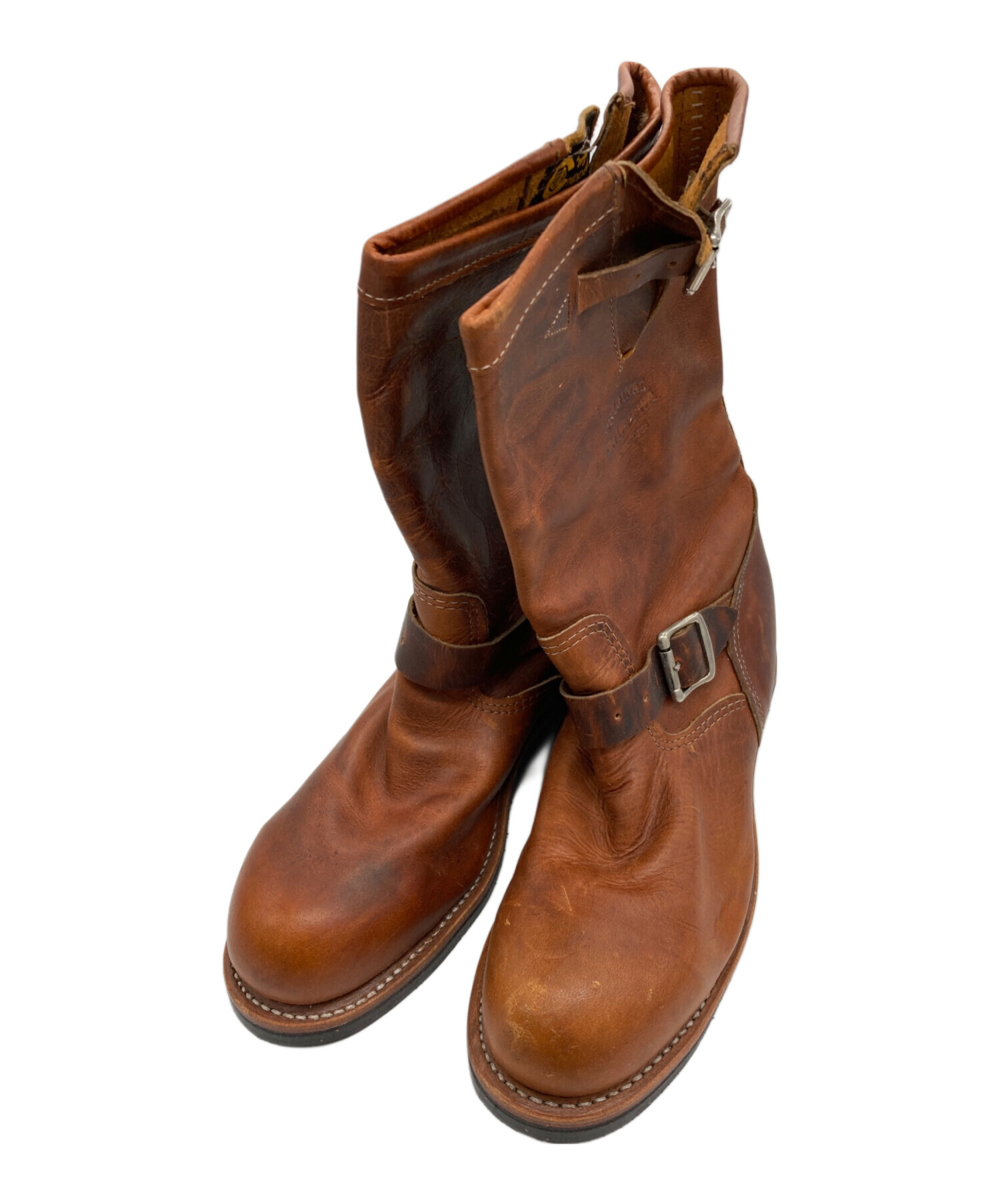 CHIPPEWA チペワ エンジニアブーツ スチールトゥ ライディング ブラウン 中古・古着通販】CHIPPEWA (チペワ) スチールトゥエンジニアブーツ