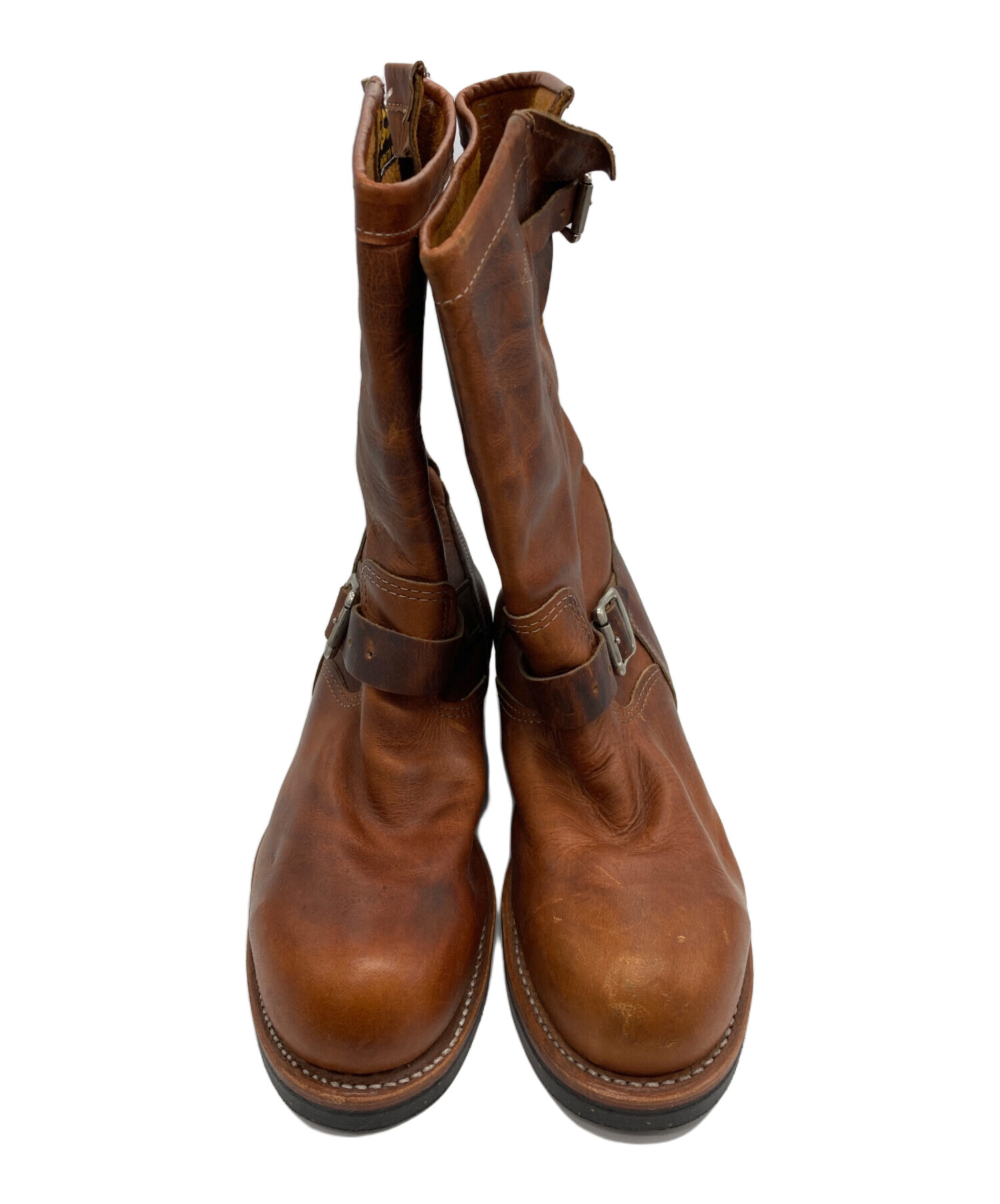 あ*！様 CHIPPEWA エンジニアブーツ ブラウン 中古・古着通販】CHIPPEWA (チペワ) スチールトゥエンジニアブーツ