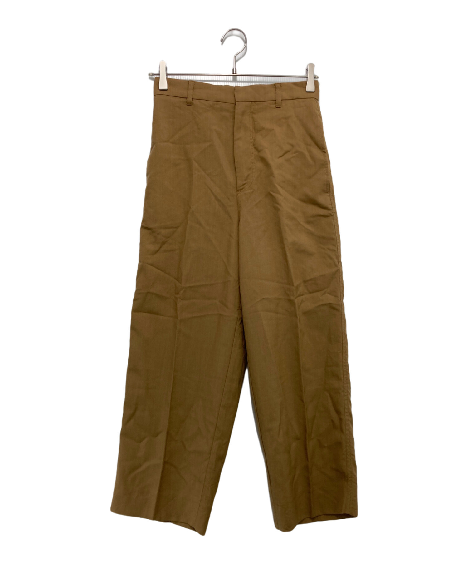 MARNI ベージュ テーパード(38) 中古・古着通販】MARNI (マルニ) テーパードパンツ ベージュ サイズ:36