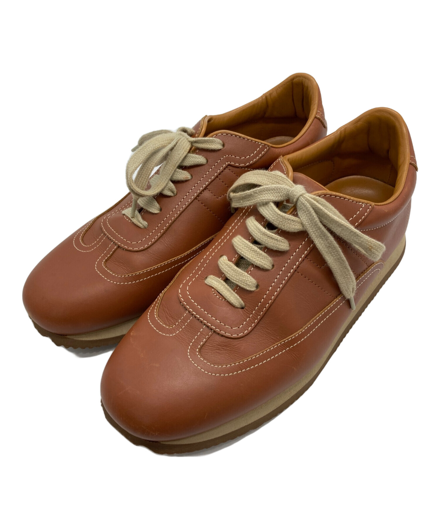 中古・古着通販】HERMES (エルメス) ローカットスニーカー ブラウン 