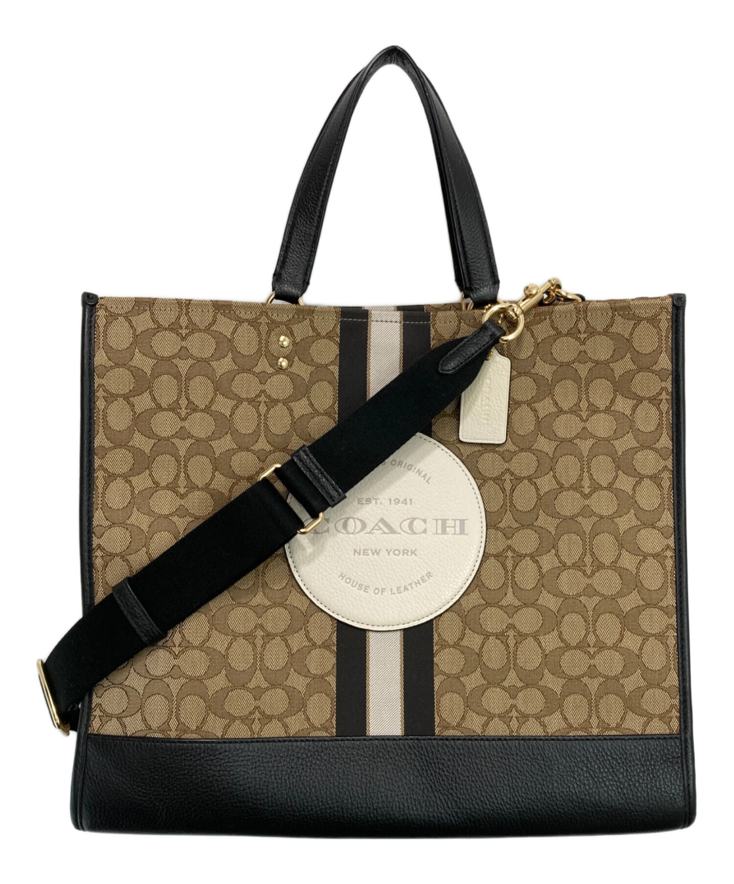 中古・古着通販】COACH (コーチ) シグネチャー デンプシートートバッグ 