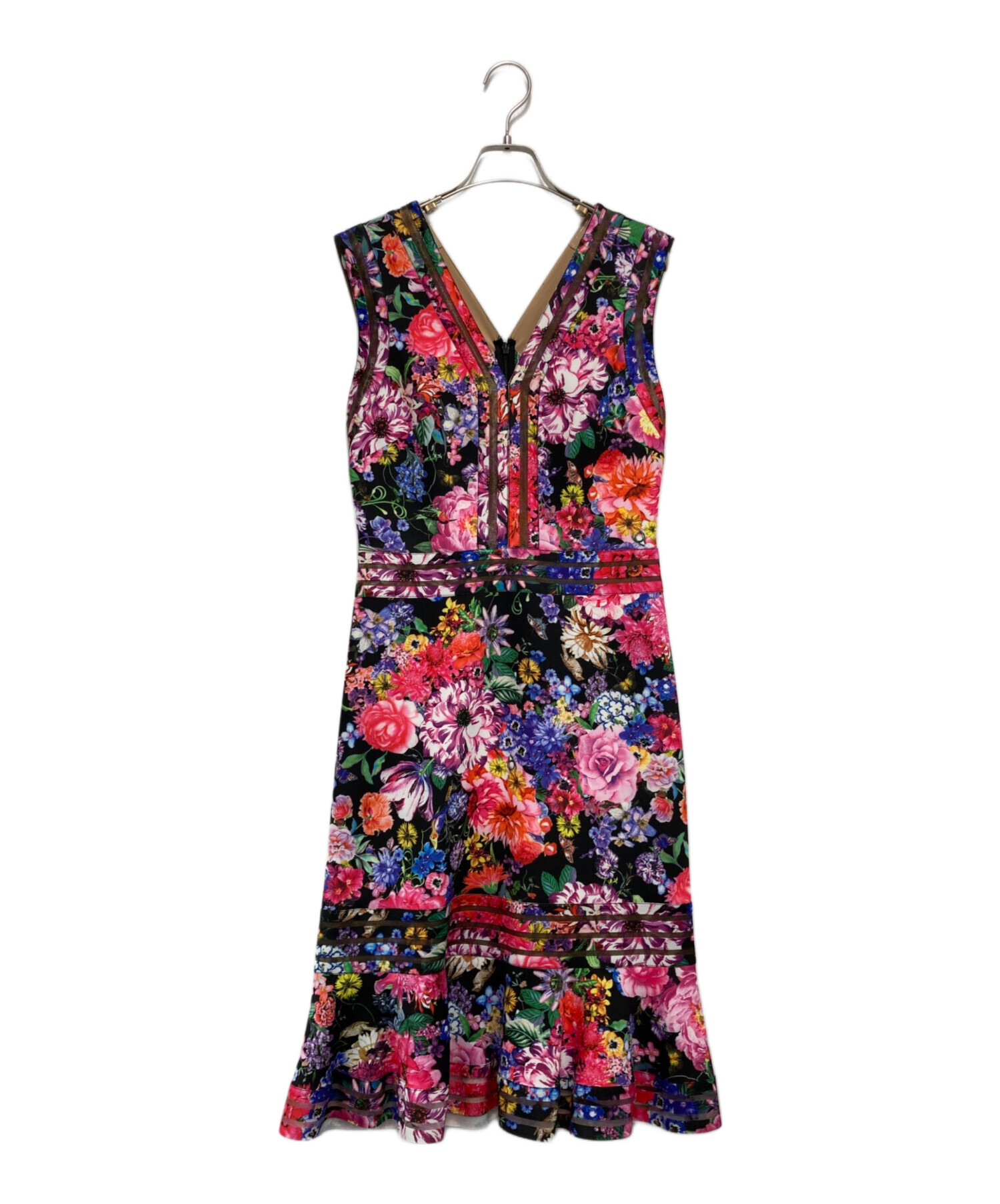 中古・古着通販】TADASHI SHOJI (タダシ ショージ) 花柄ワンピース 