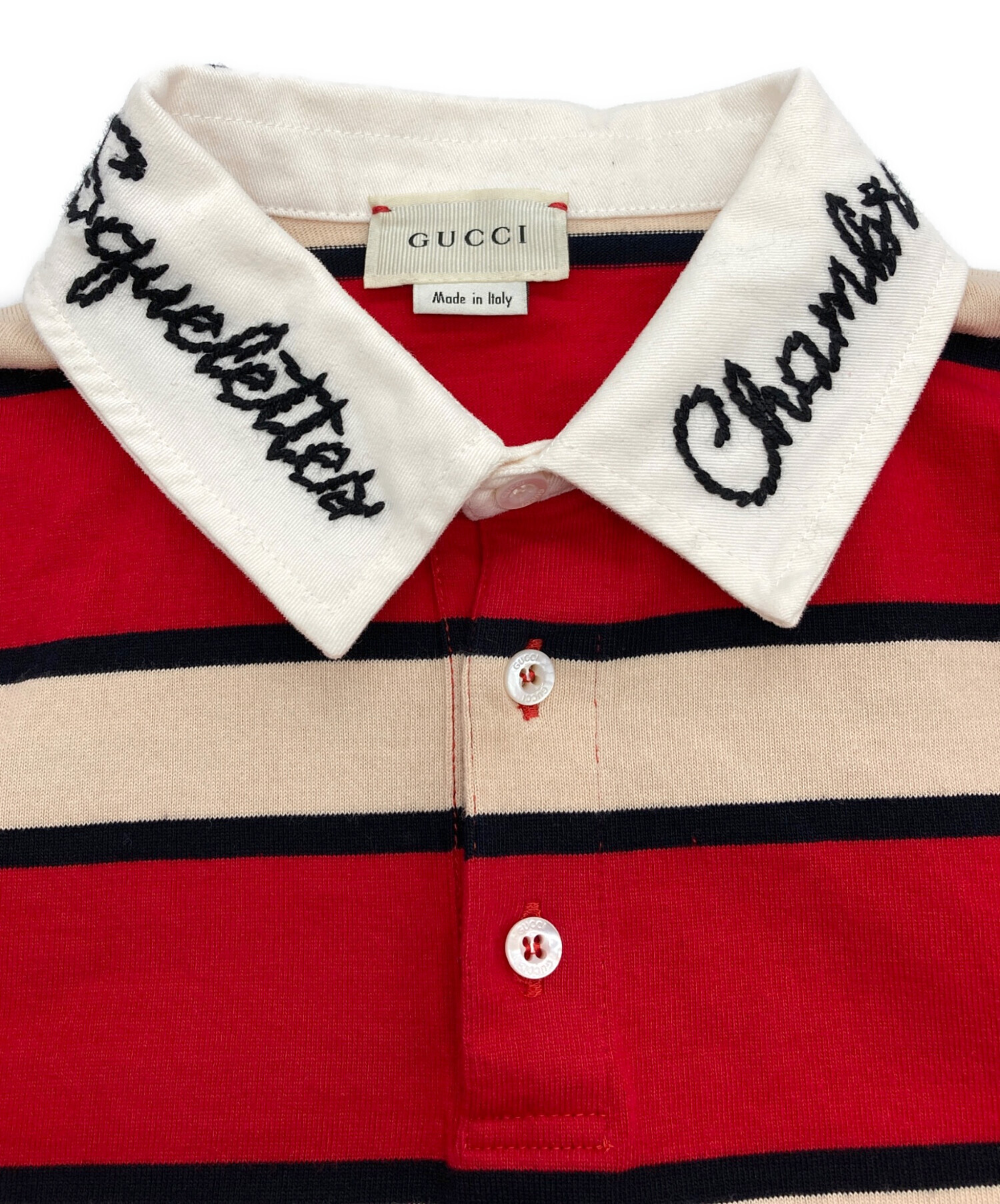 中古・古着通販】GUCCI (グッチ) ポロシャツ レッド サイズ:12