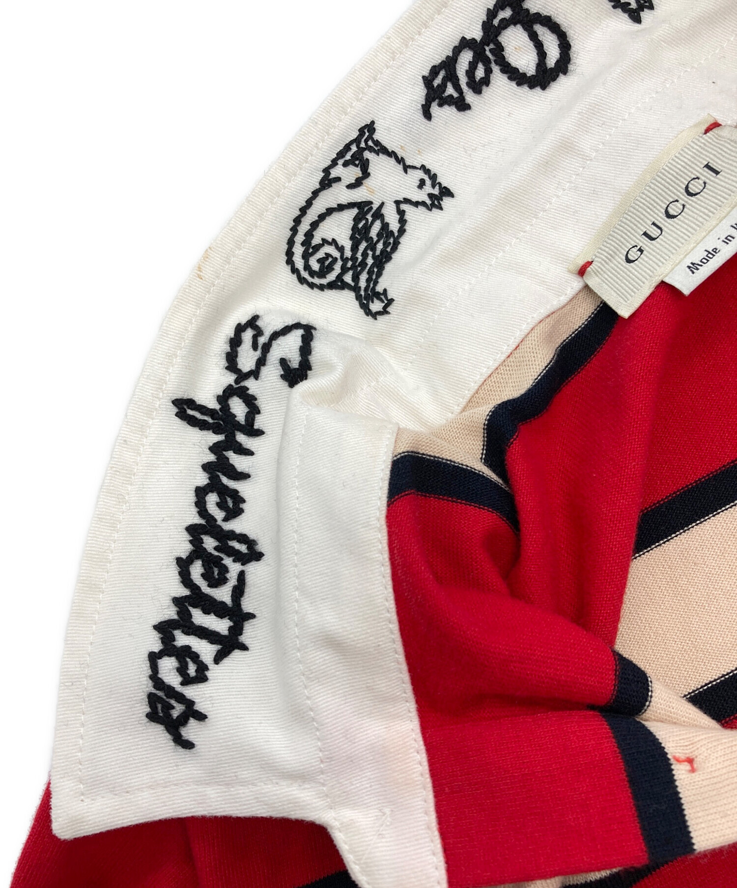 中古・古着通販】GUCCI (グッチ) ポロシャツ レッド サイズ:12