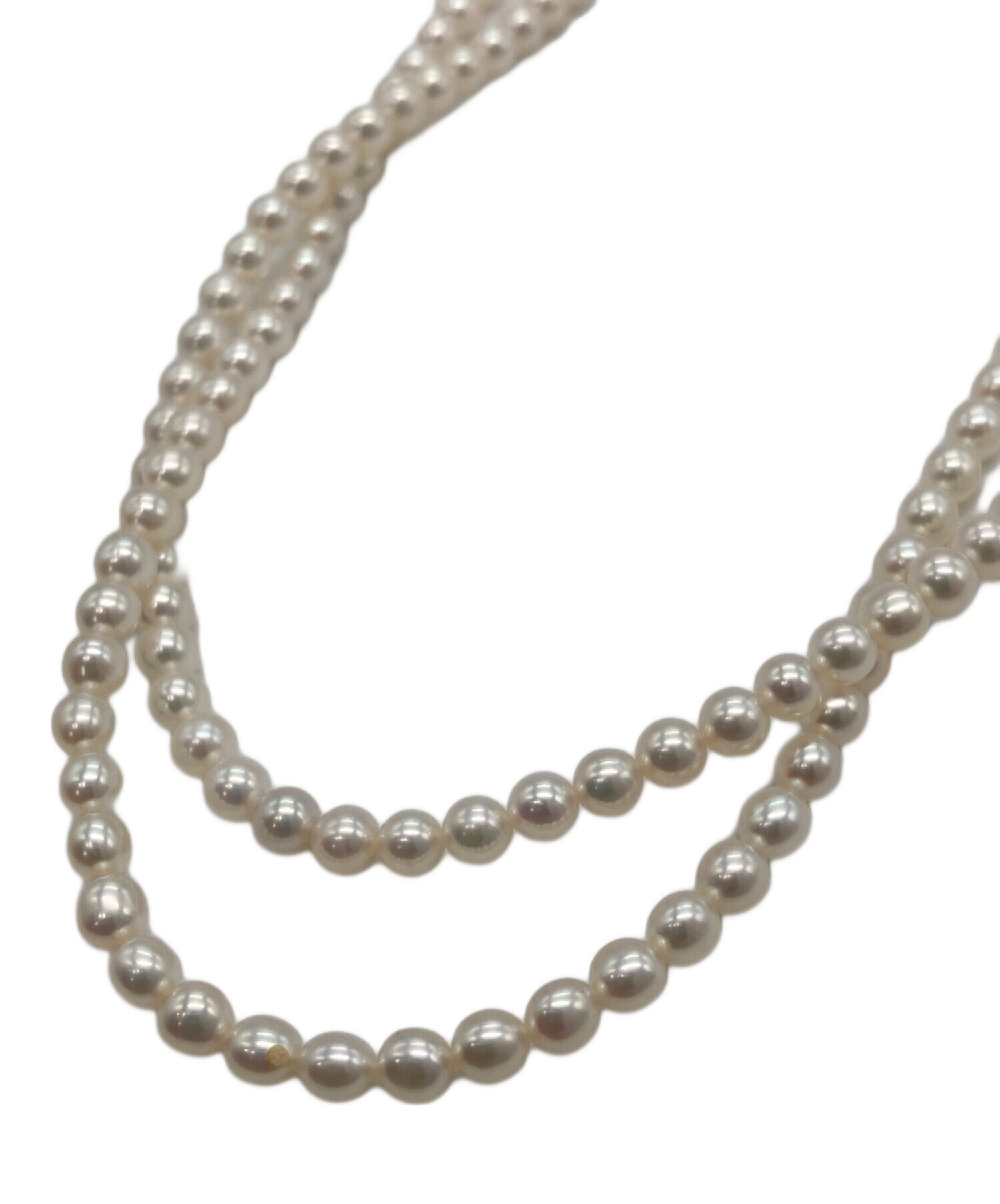 中古・古着通販】TASAKI (タサキ) 淡水パール2連ネックレス アイボリー