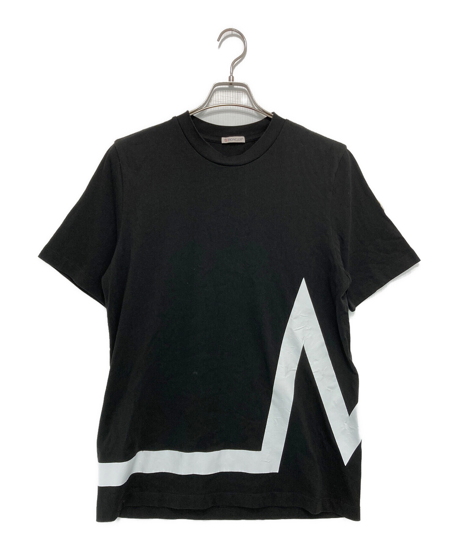 中古・古着通販】MONCLER (モンクレール) 半袖Tシャツ ブラック サイズ 