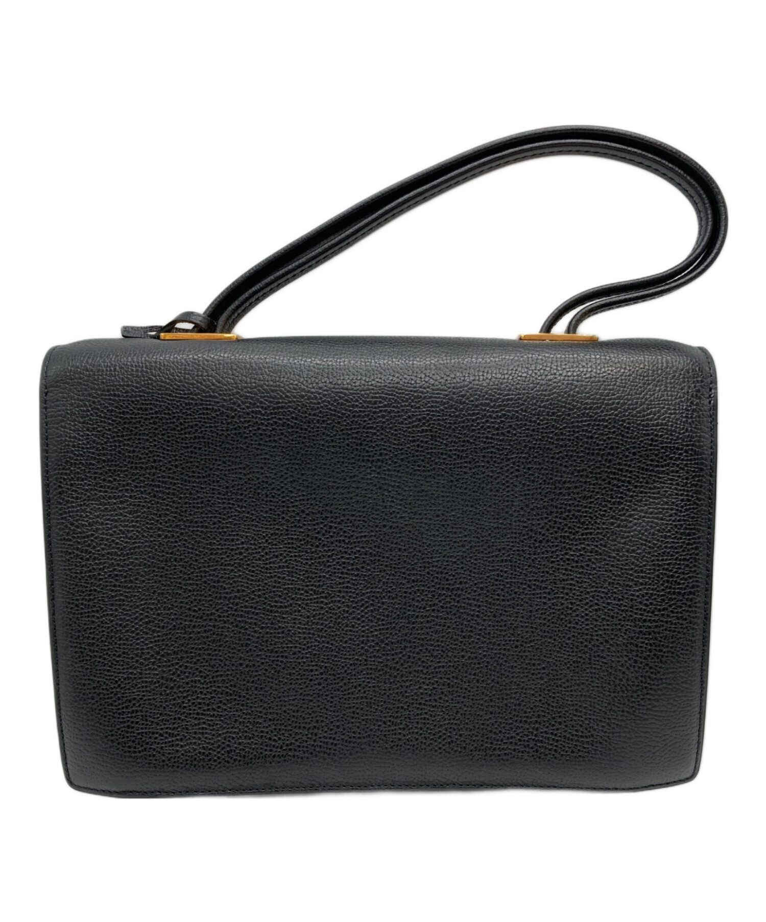 DELVAUX デルヴォー レザーハンドバッグ ブラック DELVAUX（デルヴォー） ハンドバッグ Brillant MM S +P ブリヨン