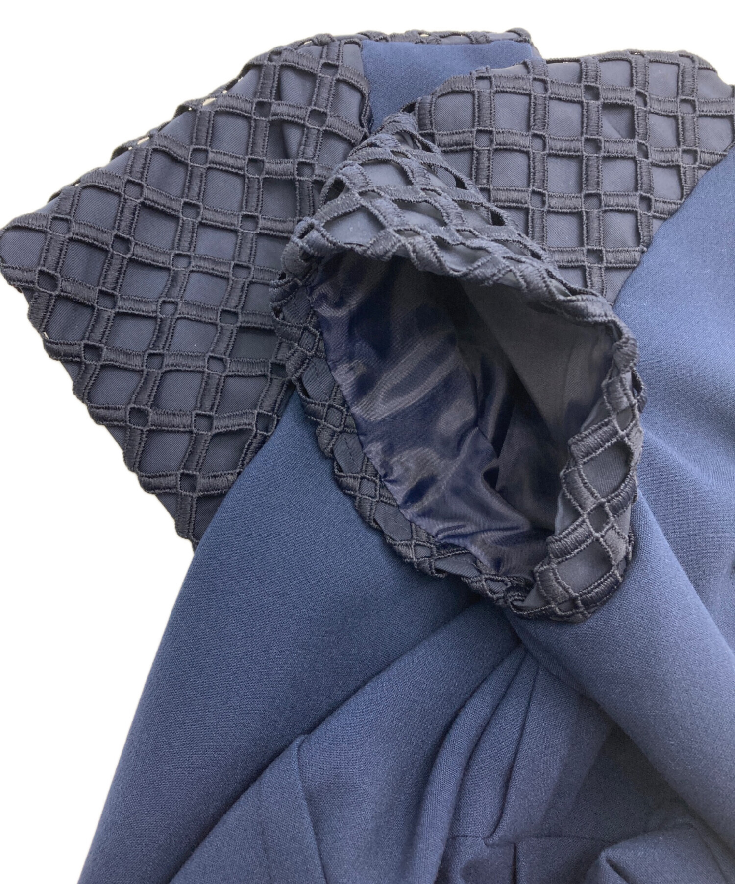 中古・古着通販】LANVIN en Bleu (ランバンオンブルー) 半袖レース