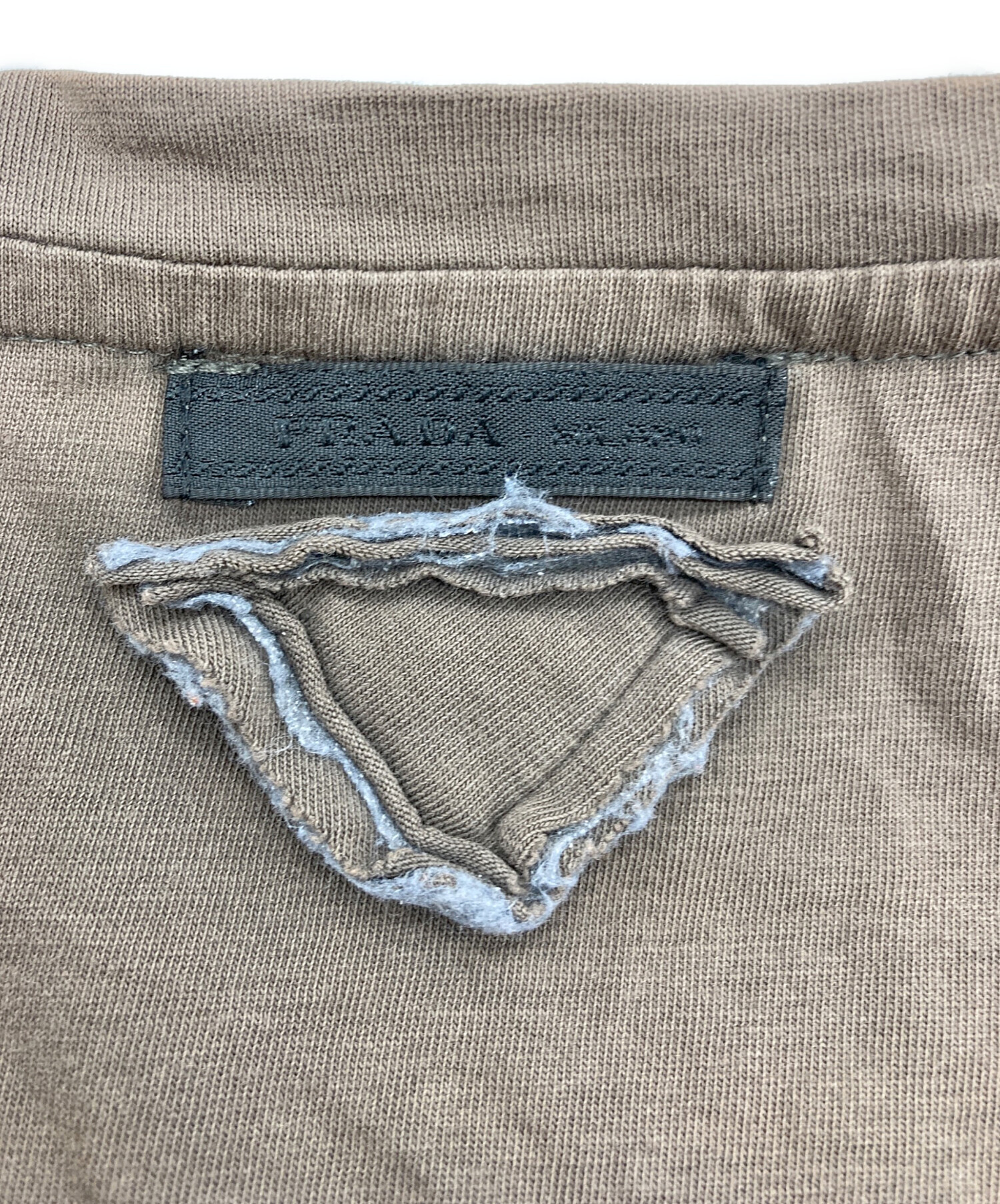 中古・古着通販】PRADA (プラダ) 長袖Tシャツ グレー サイズ:Xl