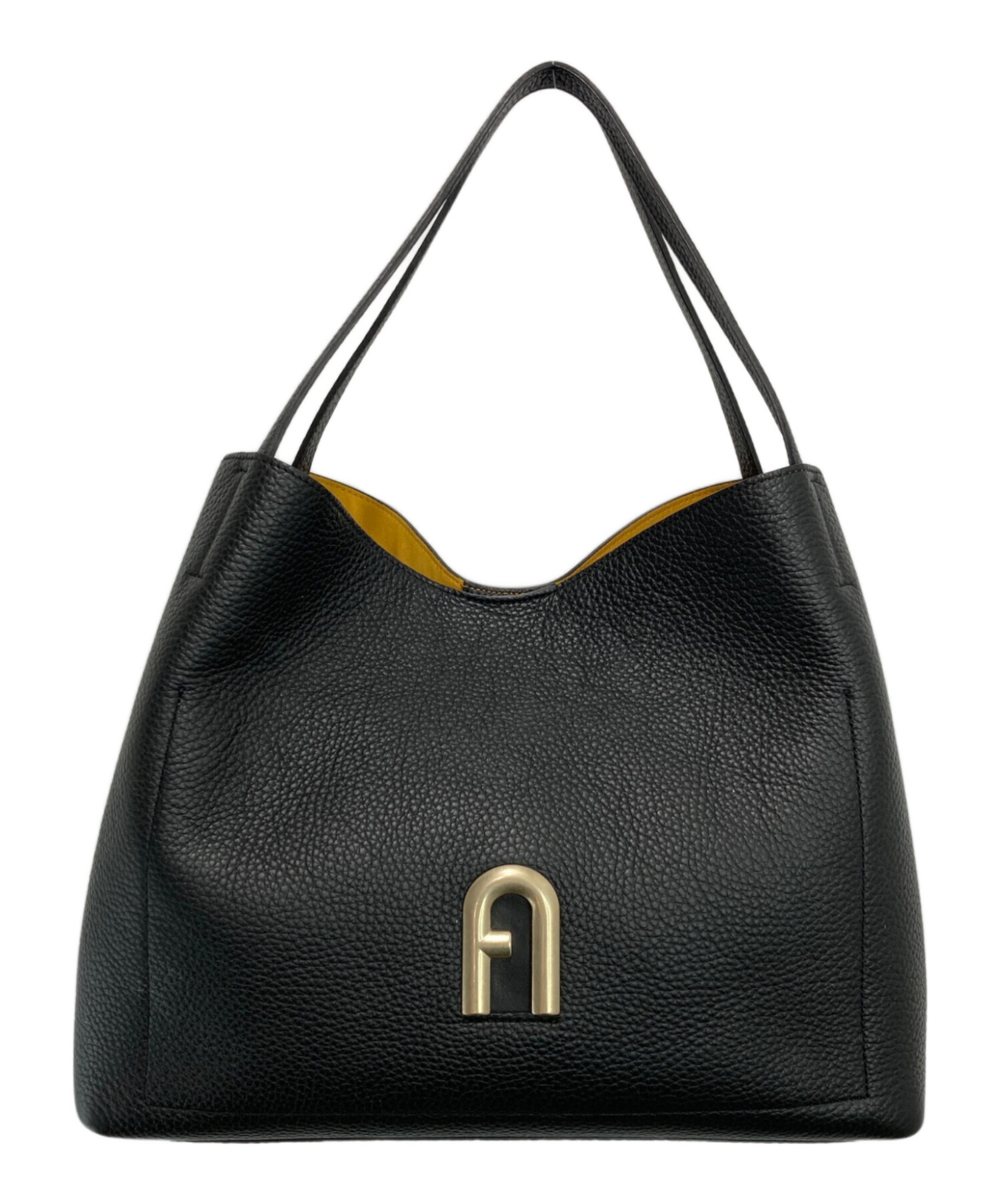 中古・古着通販】FURLA (フルラ) プリムラ ホーボーバッグ ブラック 