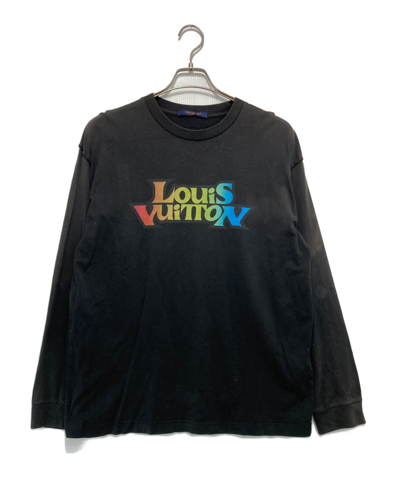 中古・古着通販】LOUIS VUITTON (ルイ ヴィトン) 長袖Tシャツ ブラック 