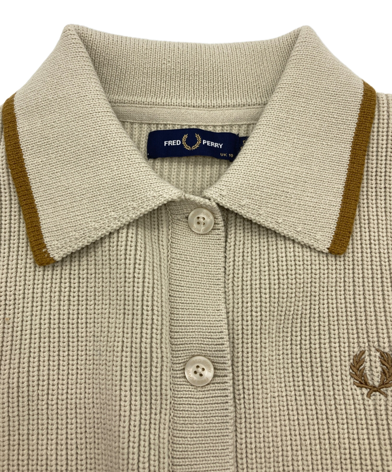 中古・古着通販】FRED PERRY (フレッドペリー) 襟付きカーディガン 