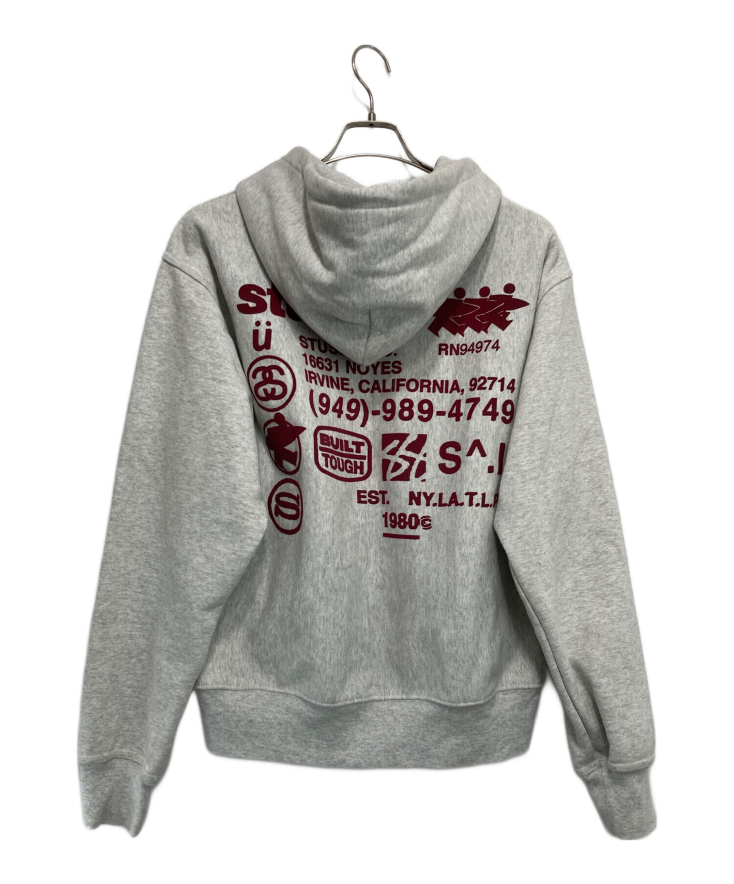 中古・古着通販】stussy (ステューシー) DNA ZIP HOODIE グレー サイズ