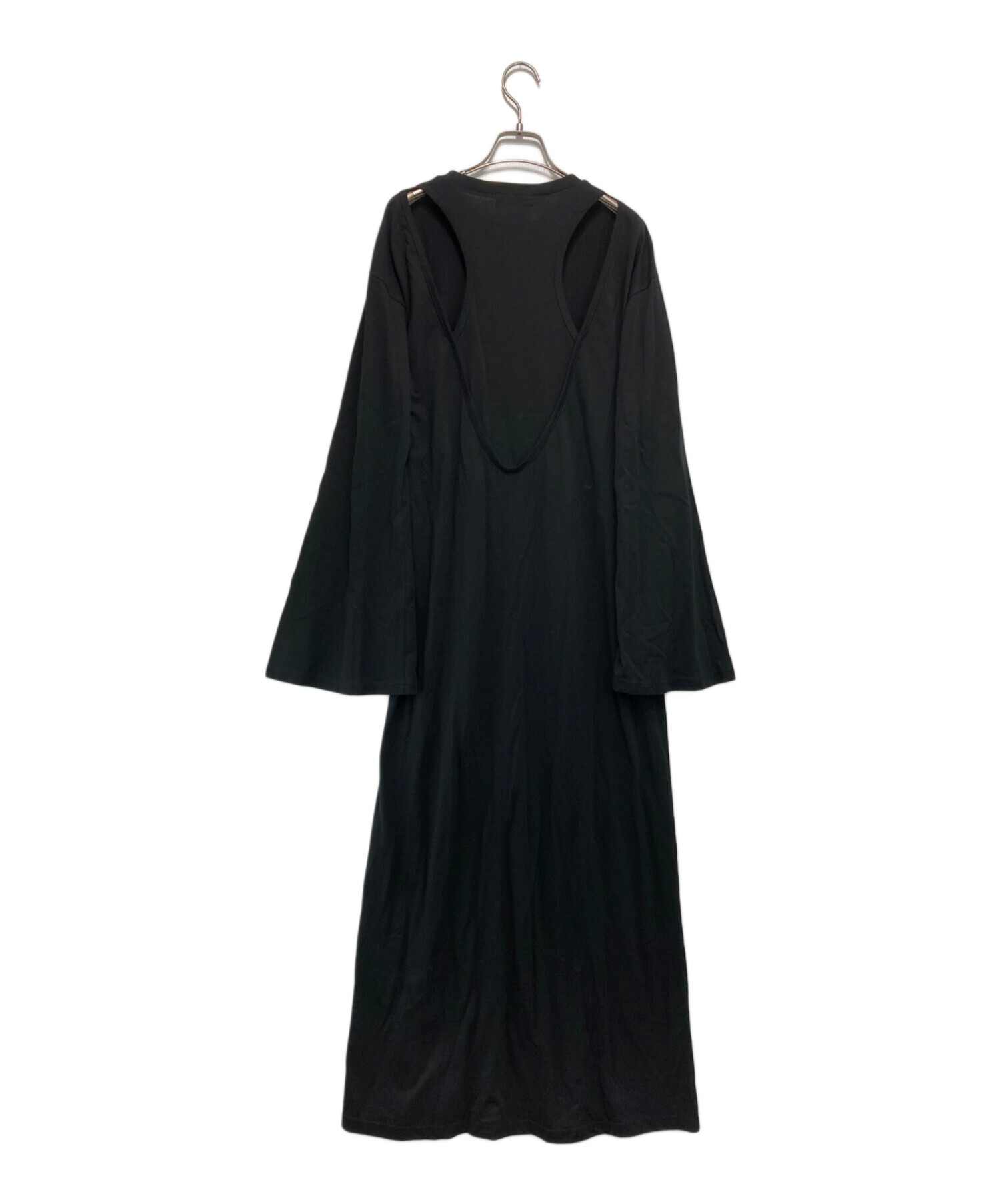 中古・古着通販】Uhr (ウーア) Flare Sleeve Dress：ワンピース 