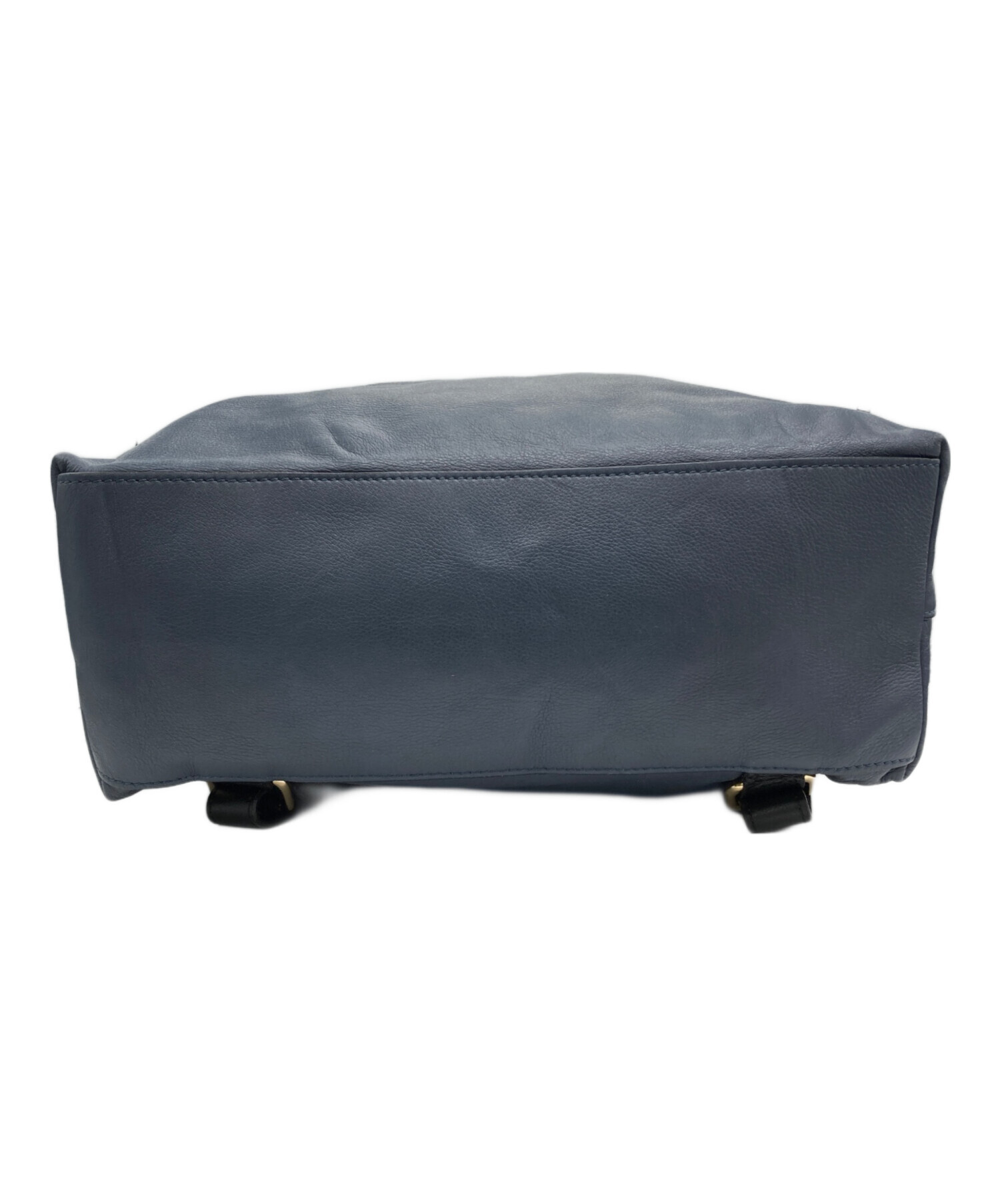 中古・古着通販】IO PELLE (イオペレ) レザーリュック ネイビー 