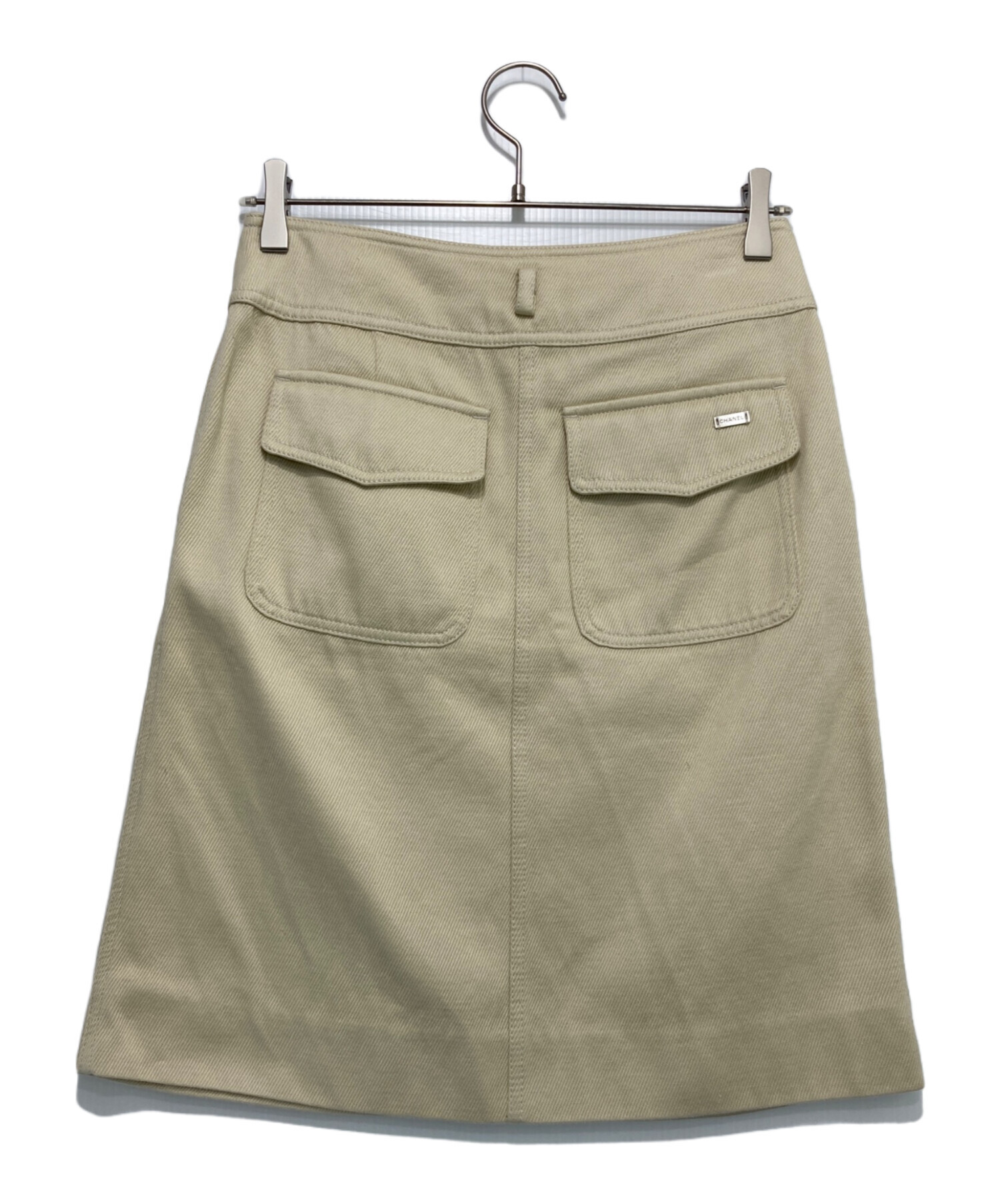 中古・古着通販】CHANEL (シャネル) ラップスカート ベージュ サイズ  