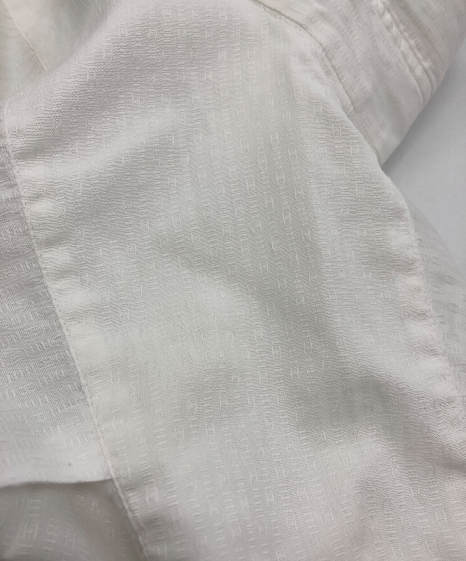 中古・古着通販】HERMES (エルメス) ロゴジャガードシャツ