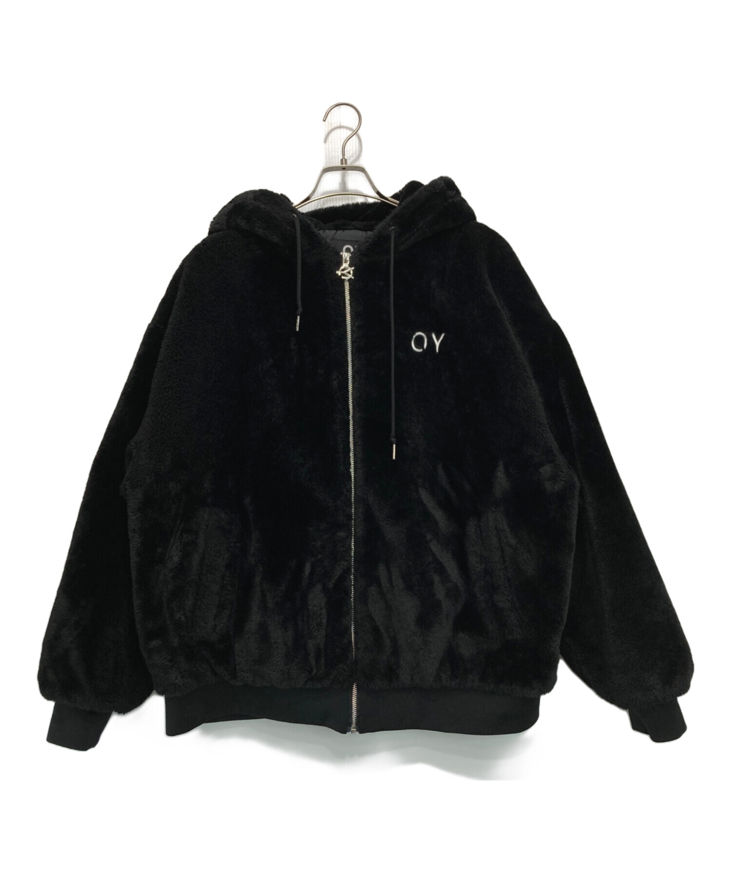 中古・古着通販】OY (オーワイ) ボアジャケット ブラック サイズ:記載 