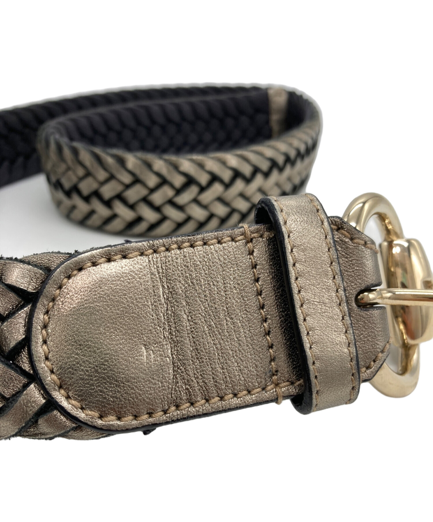 中古・古着通販】GUCCI (グッチ) ホースビットベルト ブラック