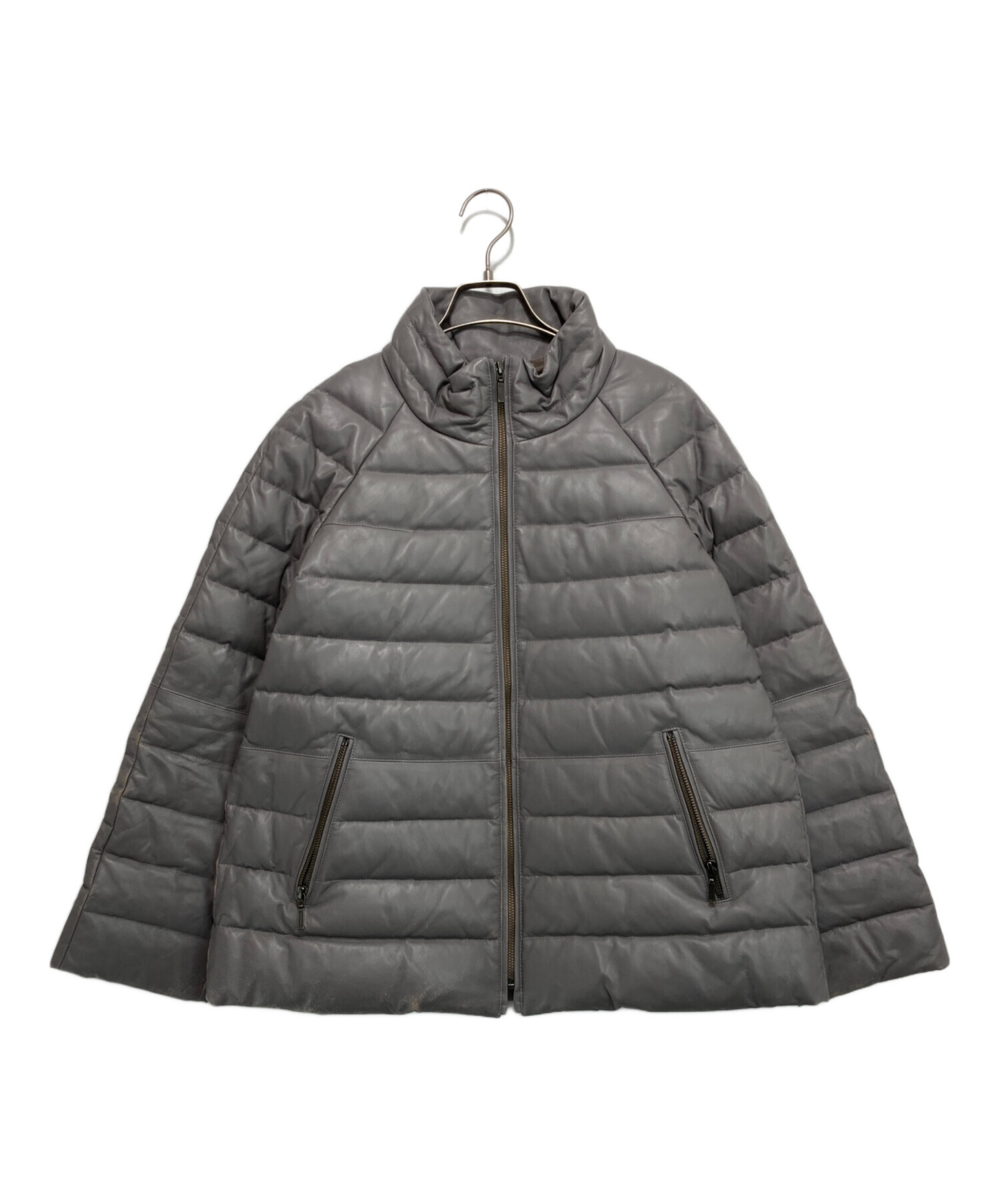 DAMA Collection 羊革 レザージャケット グレー M 中古・古着通販】DAMA collection (ダーマコレクション) ラムレザー