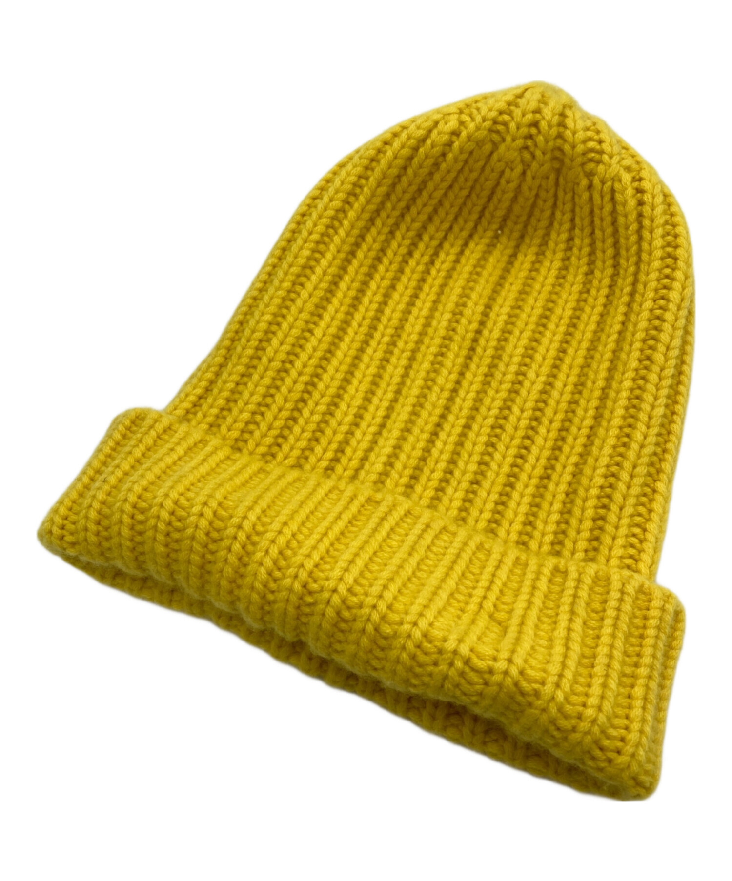 isecai ビーニー　イエロー　kiosque cc archive 中古・古着通販】HURRAY (フレイ) カシミヤビーニー イエロー サイズ