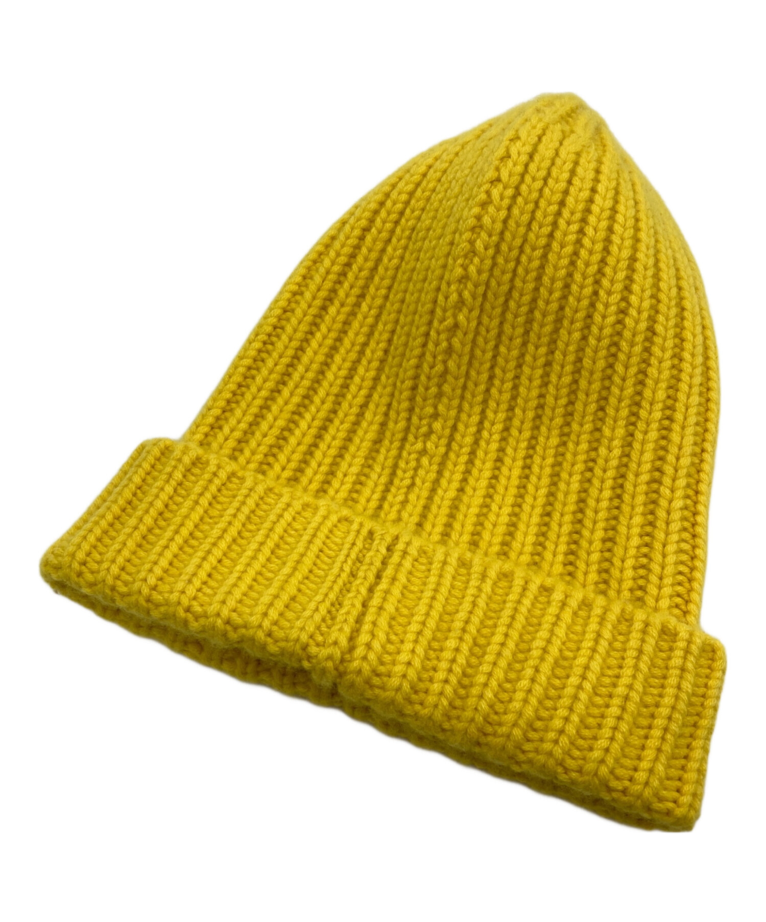 中古・古着通販】HURRAY (フレイ) カシミヤビーニー イエロー サイズ