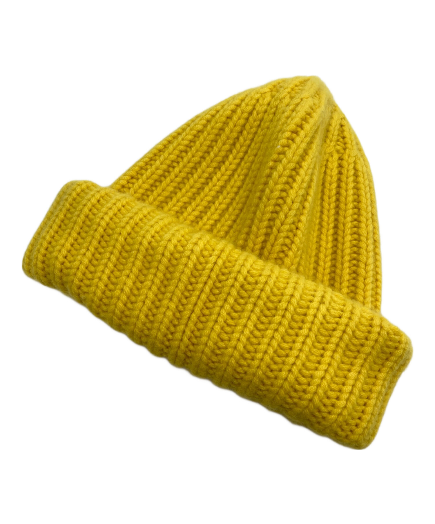 isecai ビーニー　イエロー　kiosque cc archive 中古・古着通販】HURRAY (フレイ) カシミヤビーニー イエロー サイズ