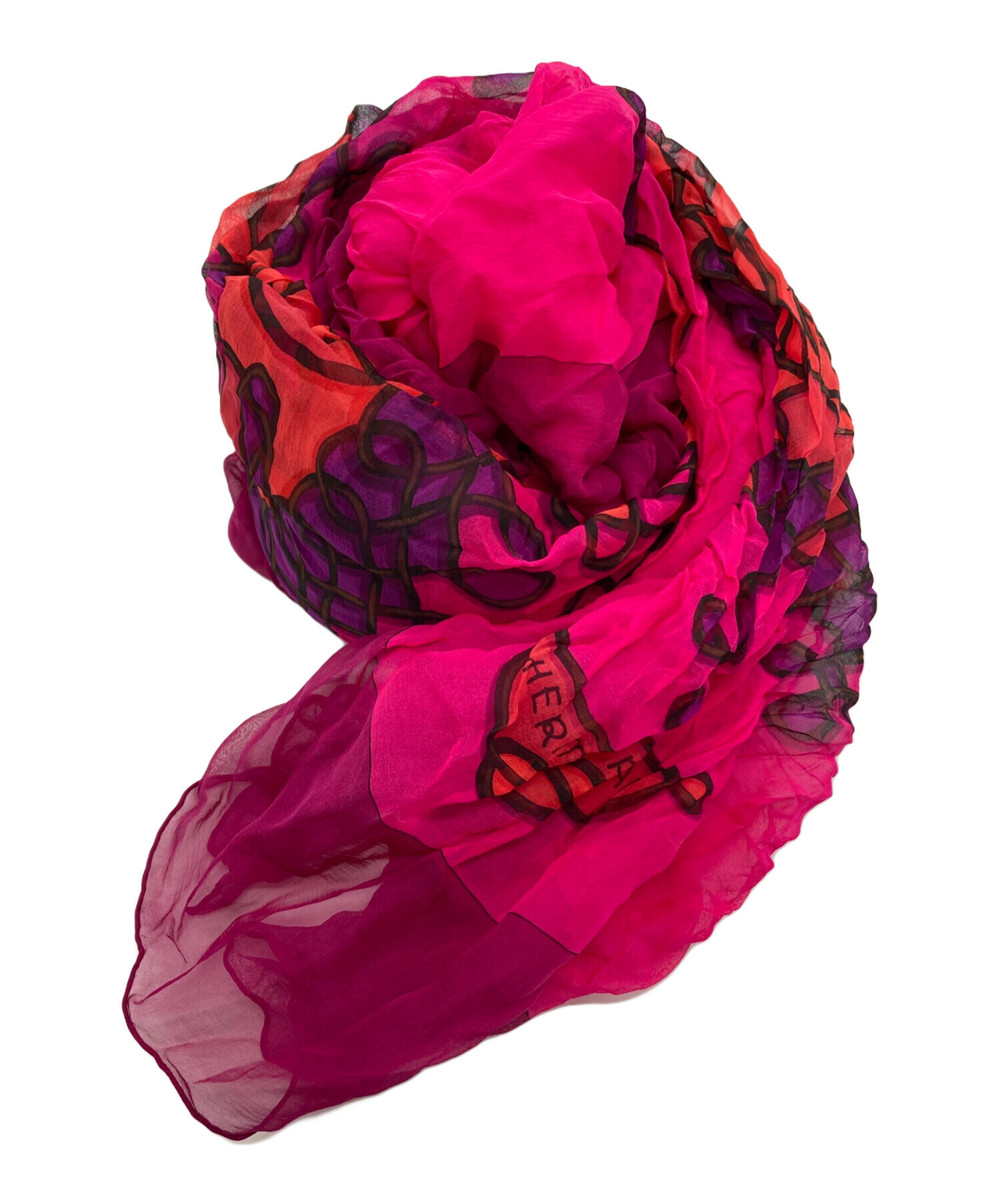 中古・古着通販】HERMES (エルメス) シルク モスリン スカーフ140  