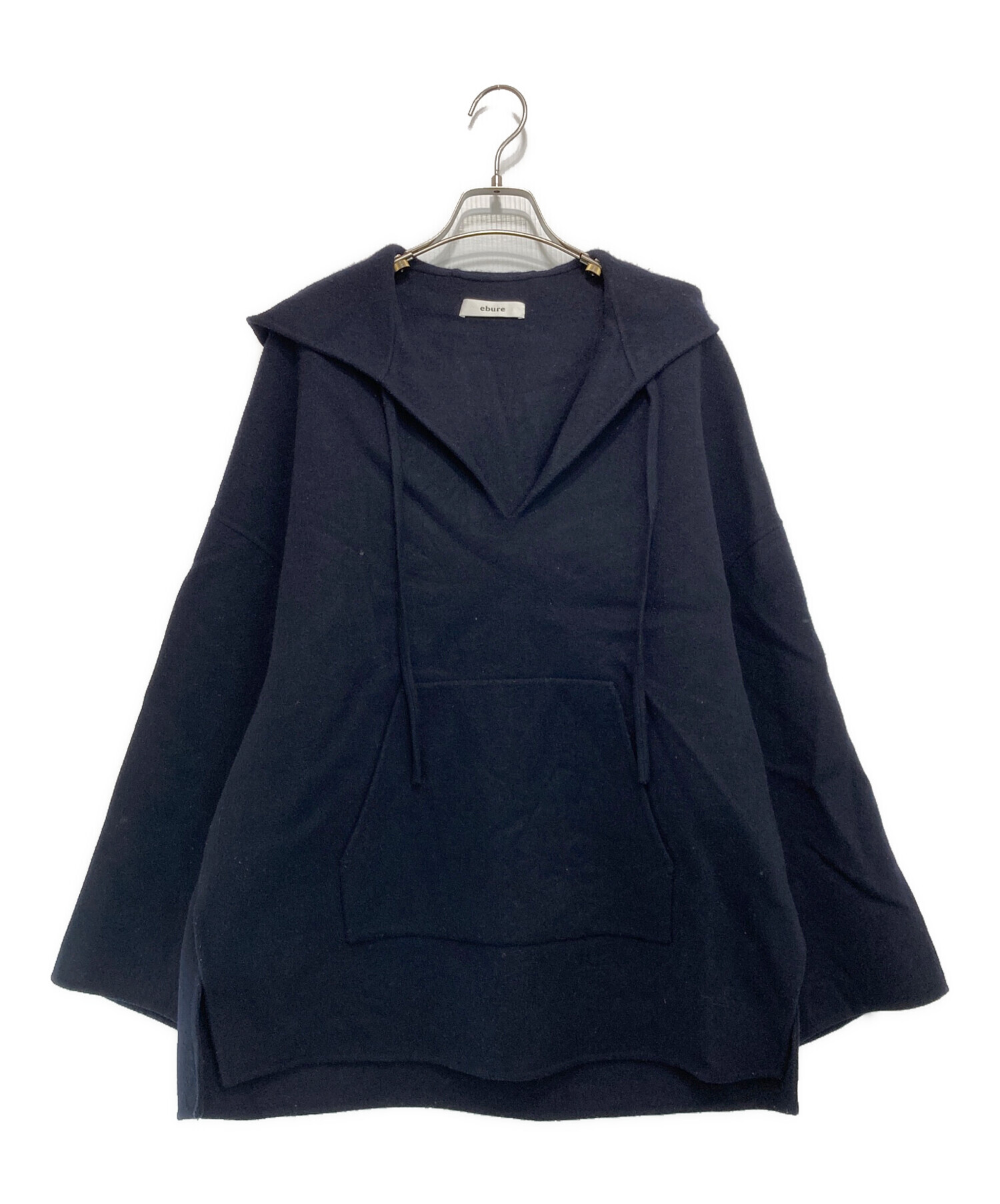 中古・古着通販】EBURE (エブール) フードパーカー トップス ネイビー  