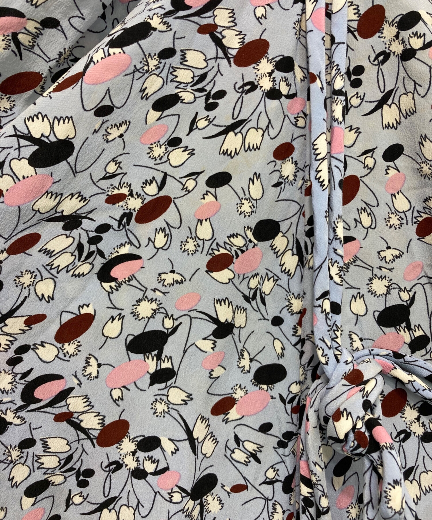 中古・古着通販】MARNI (マルニ) 花柄シルクスカート ブルー サイズ:38