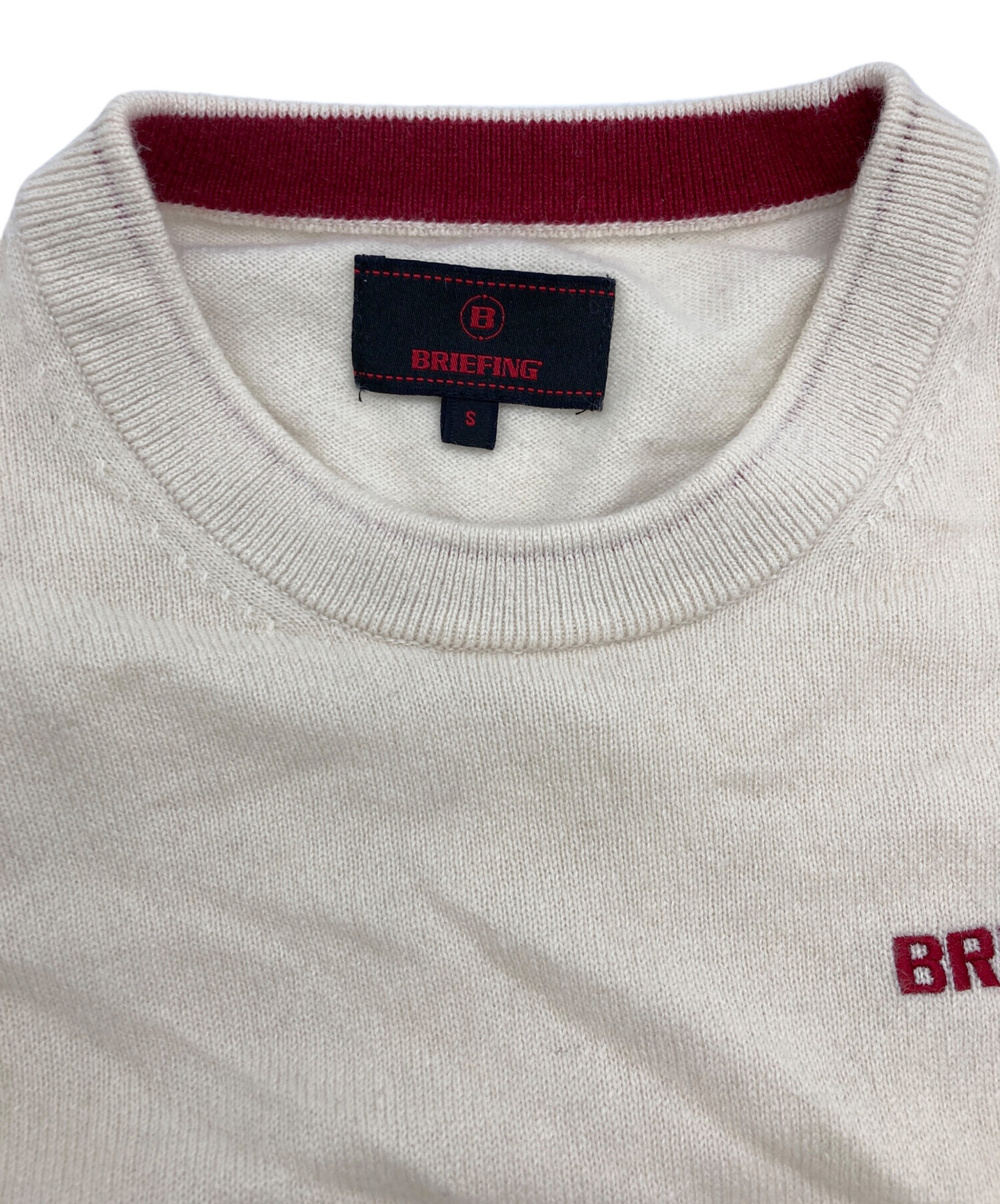 美品！】BRIEFING GOLF ブリーフィング ウール Vネック ニット