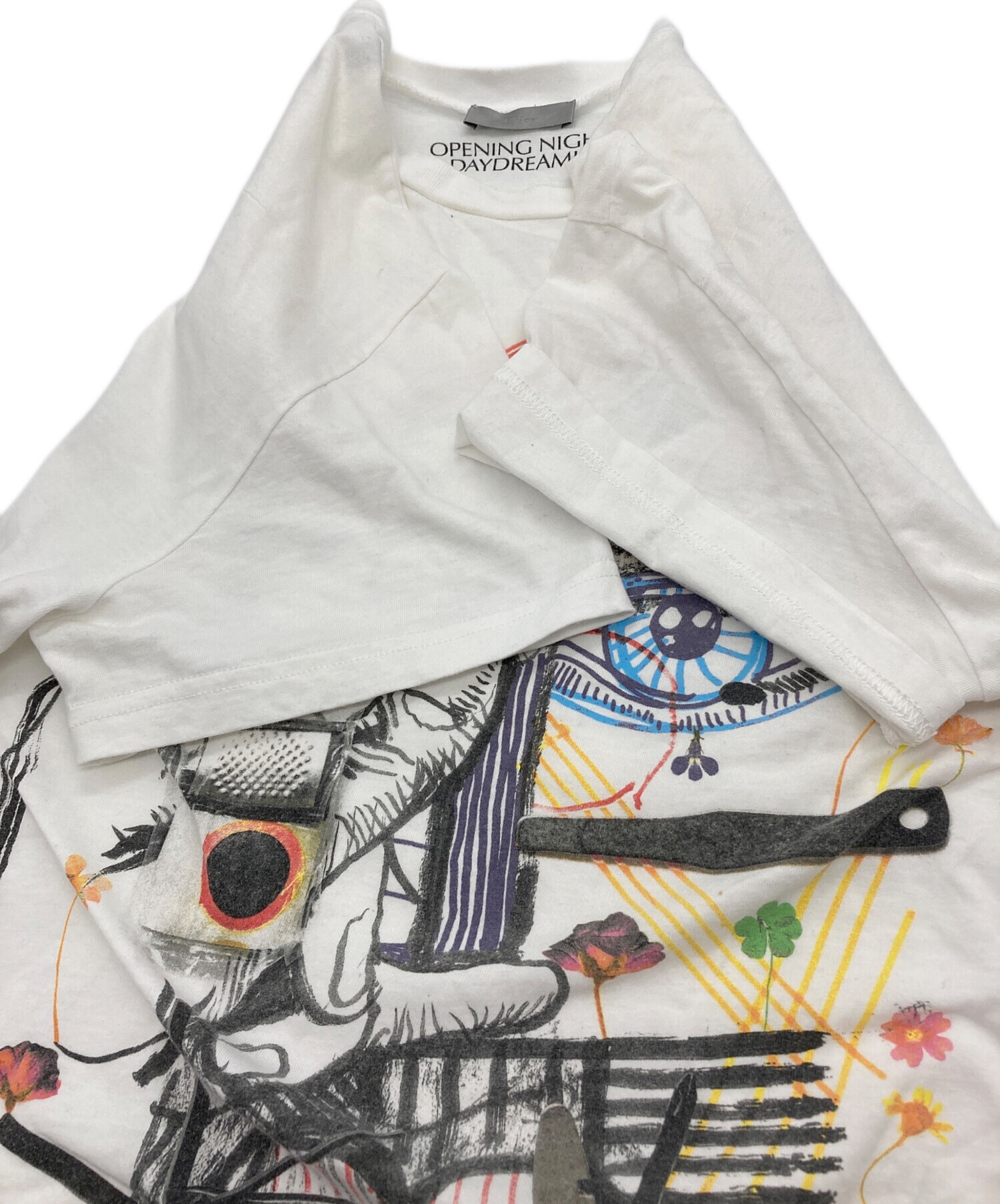 中古・古着通販】Dior (ディオール) プリントTシャツ ホワイト サイズ