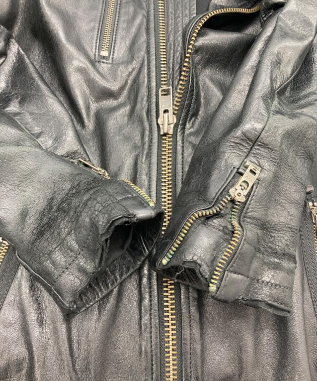 中古・古着通販】L.G.B (ルグランブルー) レザージャケット ブラック 中古・古着通販】L.G.B (ルグランブルー) レザージャケット ブラック