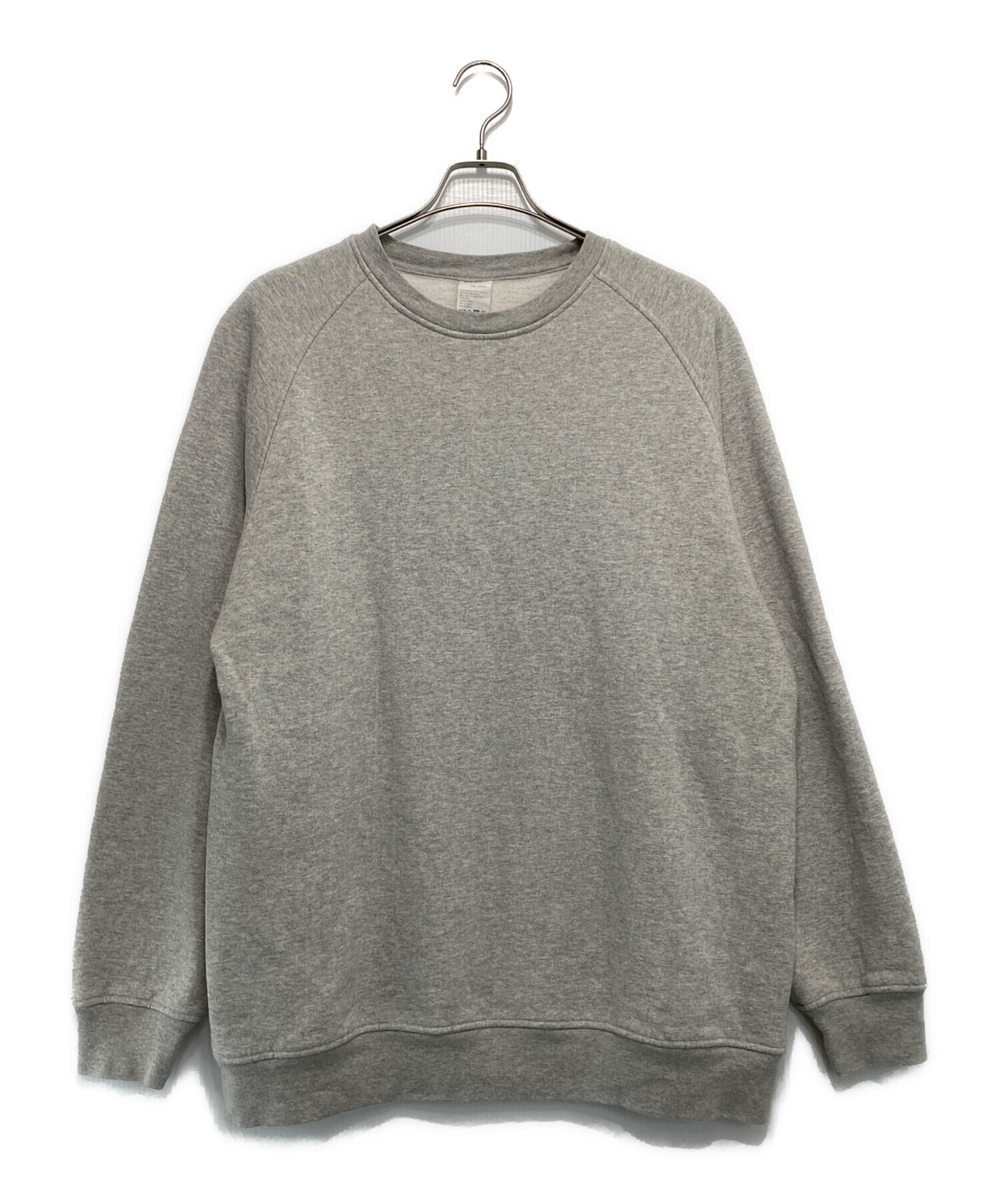 中古・古着通販】COMOLI (コモリ) コットン吊裏毛クルーネック グレー