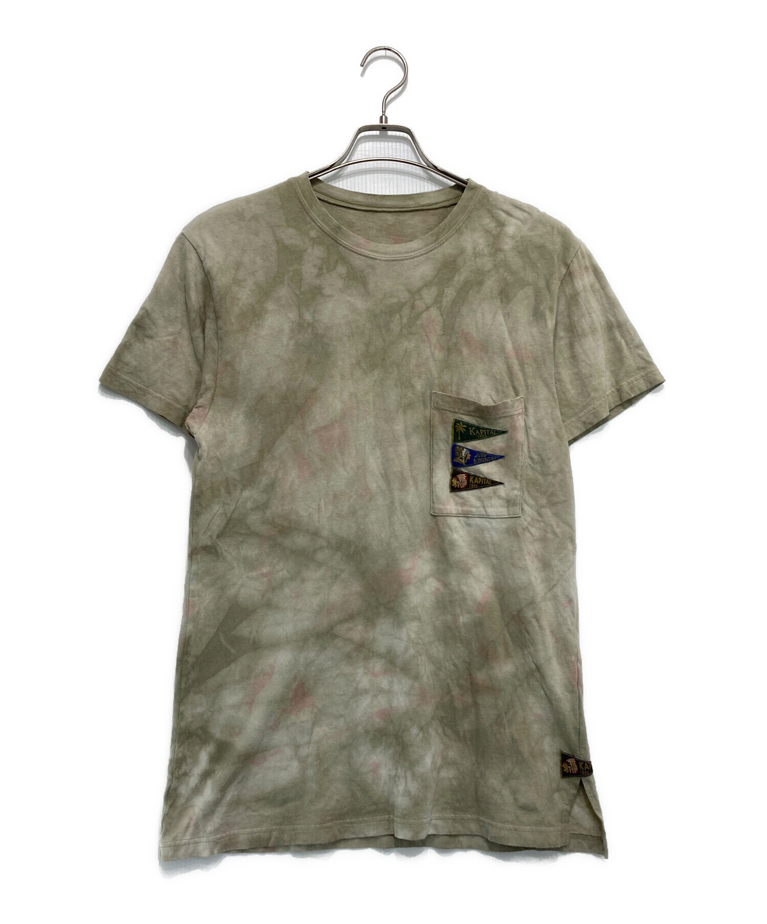 中古・古着通販】KAPITAL (キャピタル) タイダイ半袖Tシャツ ベージュ 