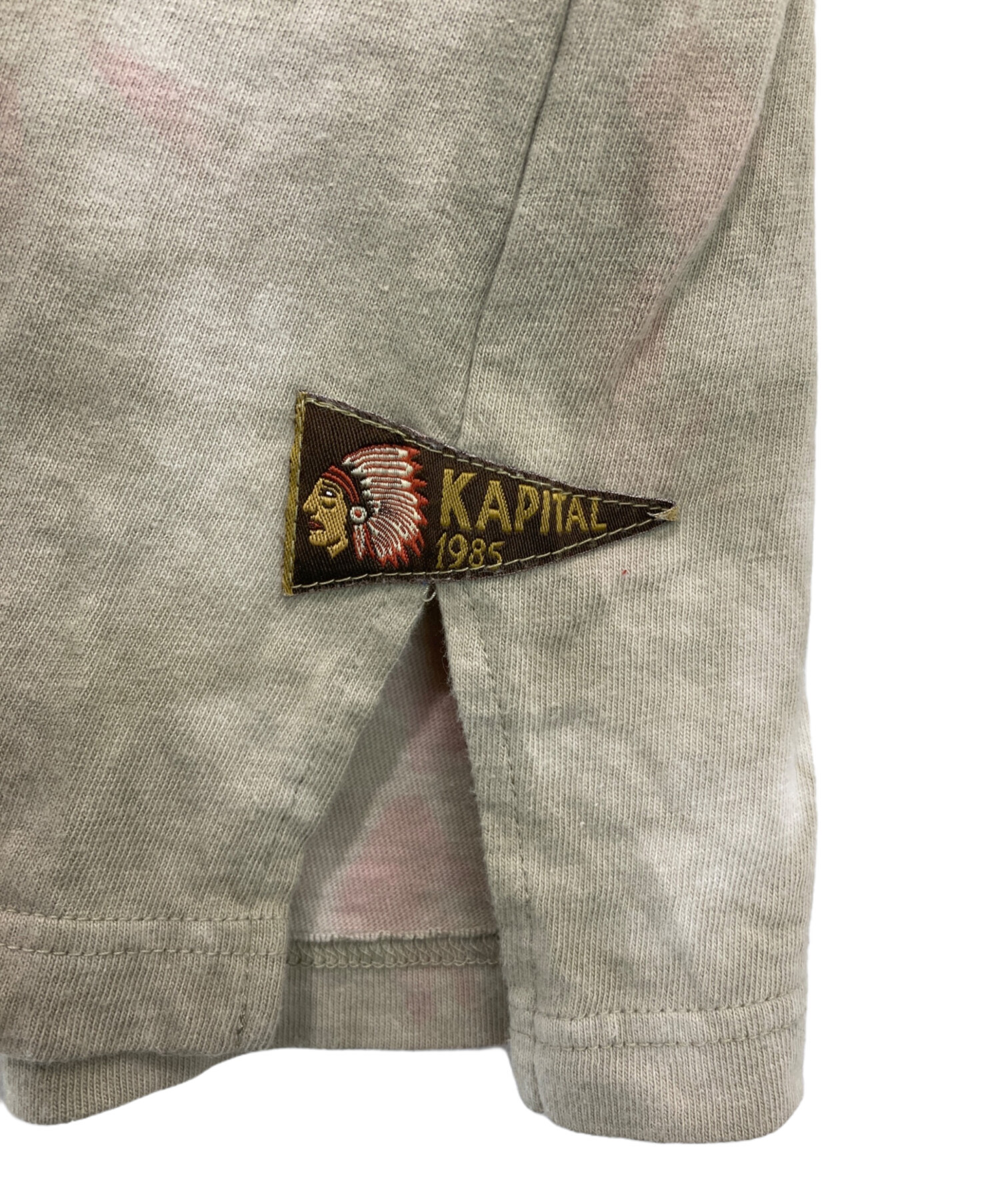 中古・古着通販】KAPITAL (キャピタル) タイダイ半袖Tシャツ ベージュ 