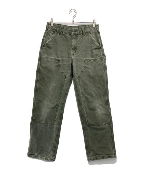 た*か様 カーハート　ダブルニー　ダックパンツ　古着　モスグリーン　W35 た*か様 カーハート ダブルニー ダックパンツ 古着 モスグリーン