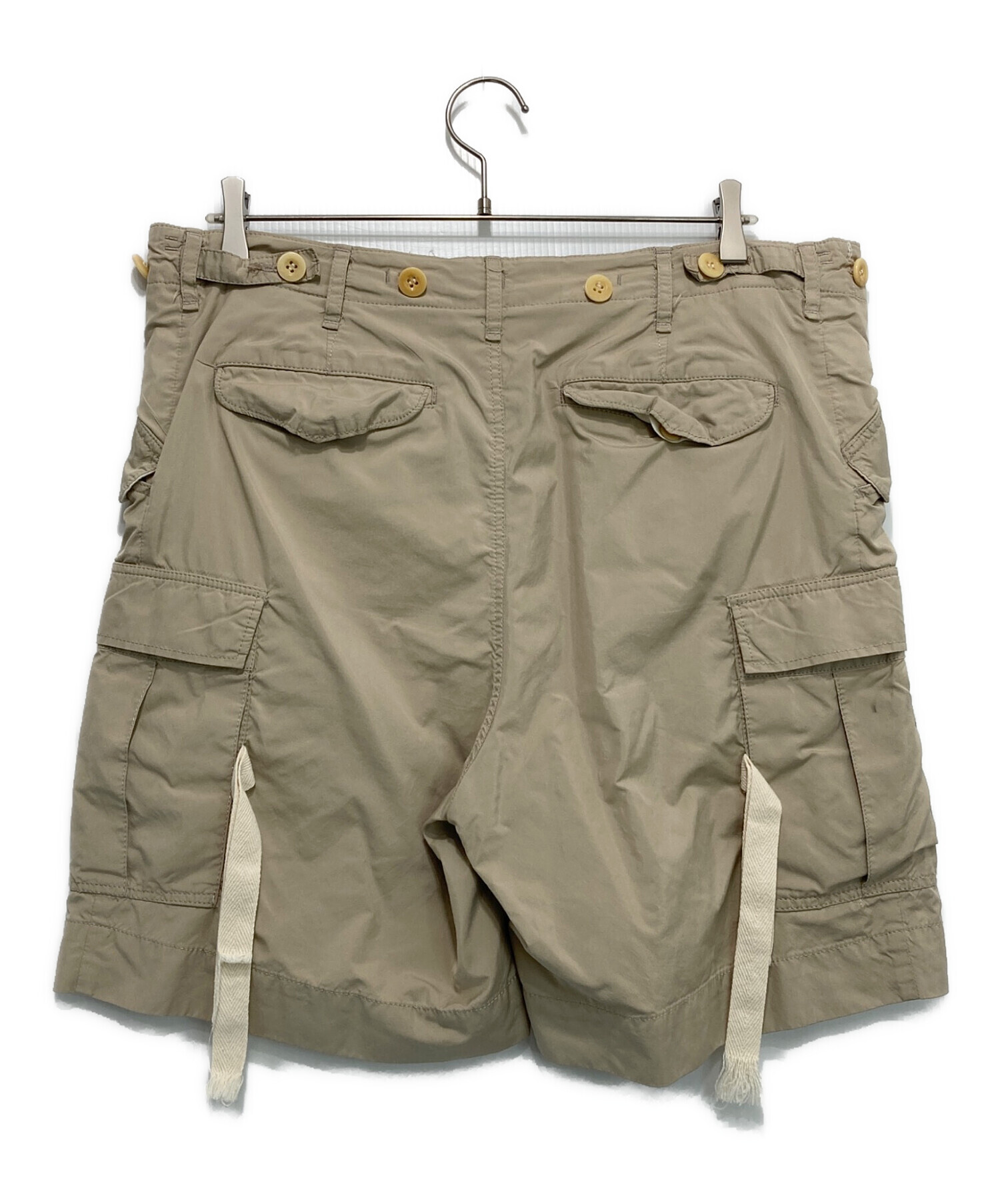 値下 美品 サカイラック メルトンショートパンツ 金ボタン 中古・古着通販】sacai (サカイ) ベルテッドカーゴショートパンツ