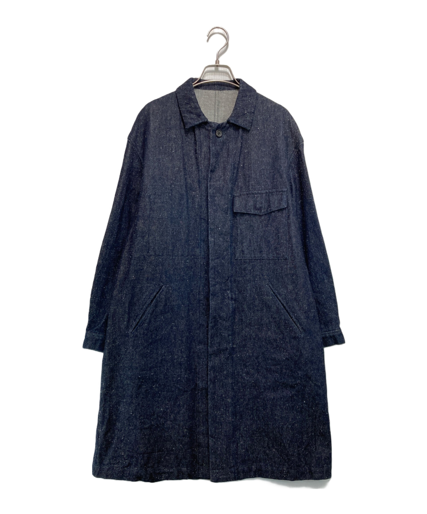 中古・古着通販】ゴーシュ (ゴーシュ) シルクデニムムロングコート 