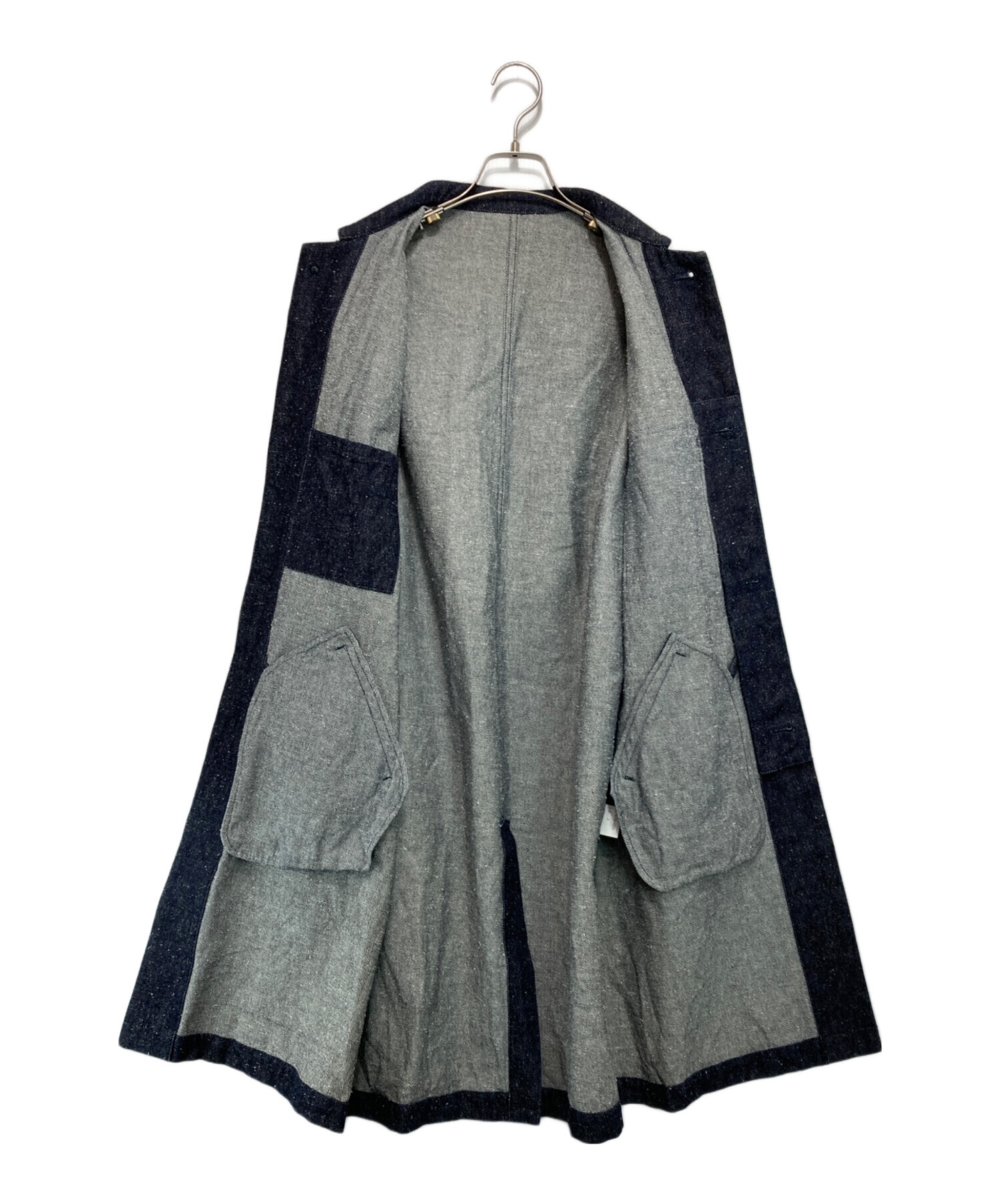 中古・古着通販】ゴーシュ (ゴーシュ) シルクデニムムロングコート 