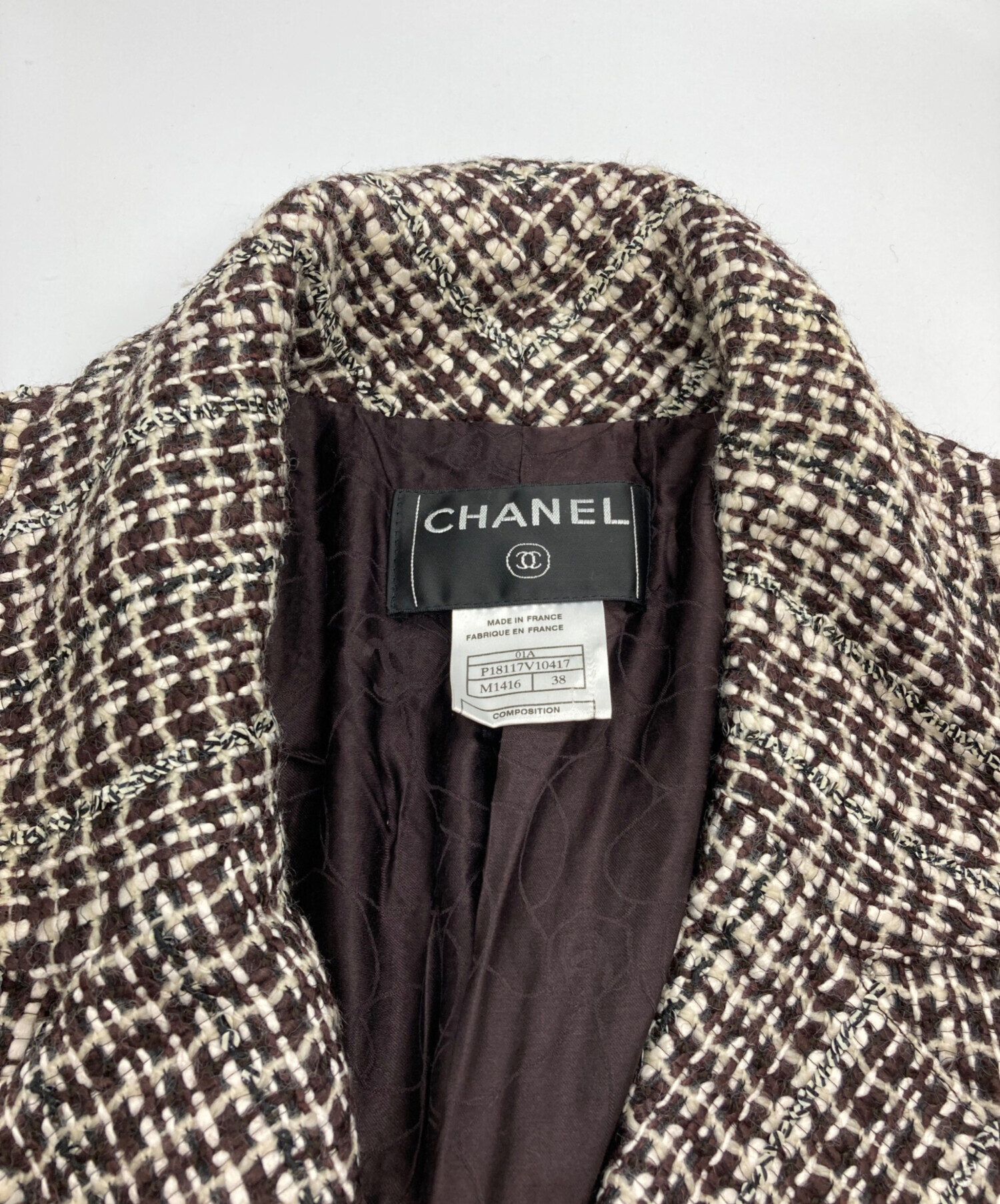 中古・古着通販】CHANEL (シャネル) ［OLD］ウール×レーヨン ツイード