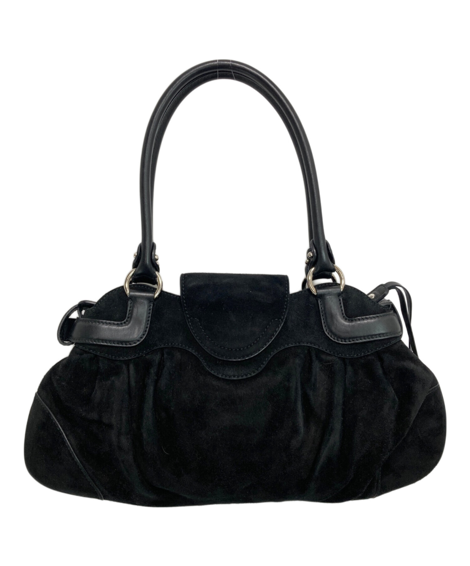 フェラガモ スエード ハンドバッグ Salvatore Ferragamo
